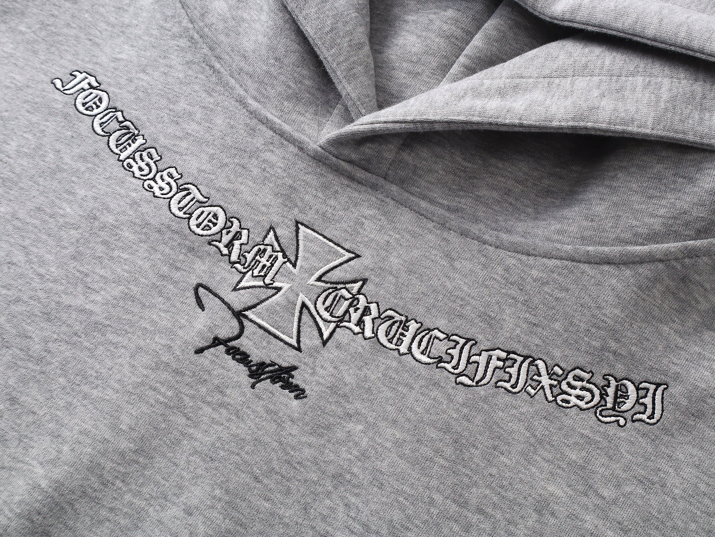 Gothic Logo Embroidered | Oversized Hoodie