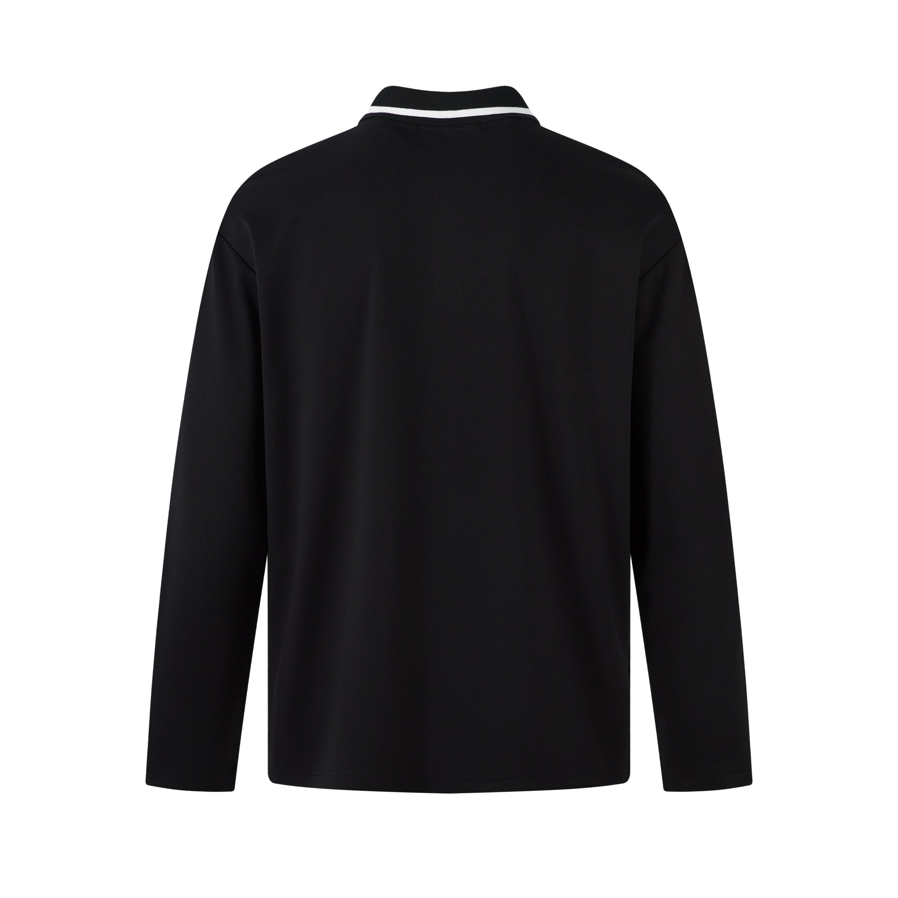 Colorblock Striped Athletic | Polo Sweatshirt - Santo