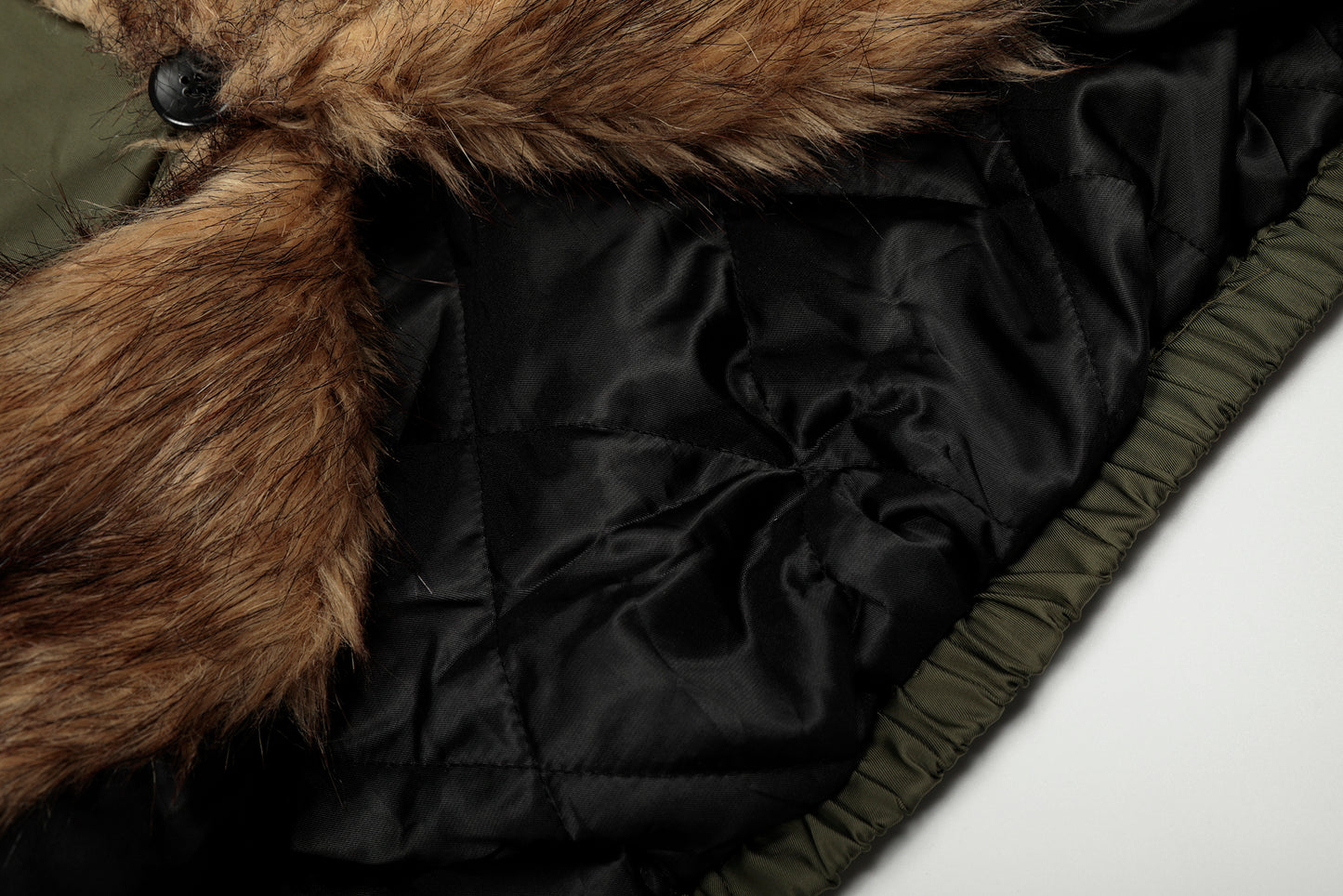 Vintage Fur-Lined | Cropped Winter Puffer