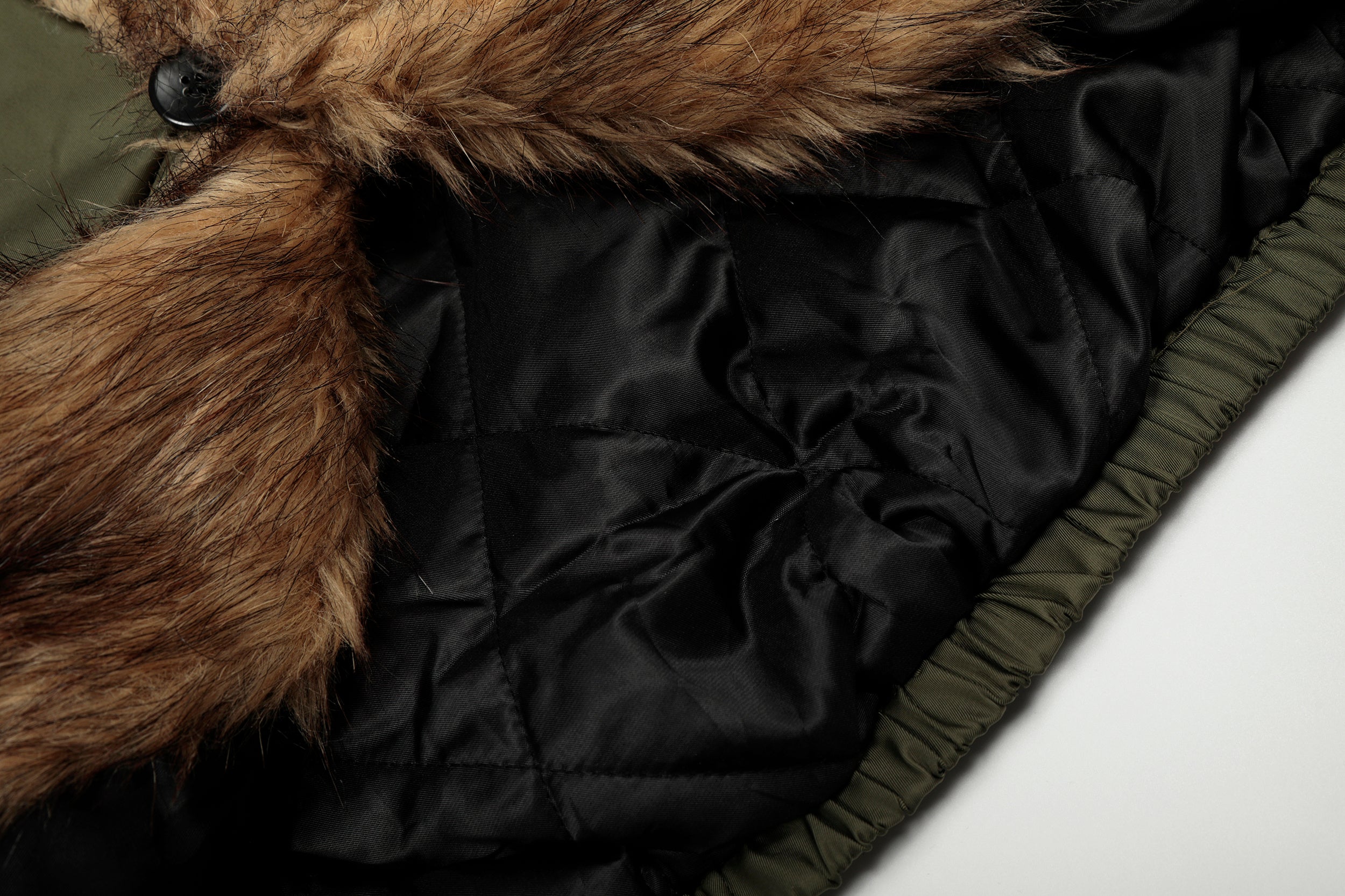 Vintage Fur-Lined | Cropped Winter Puffer