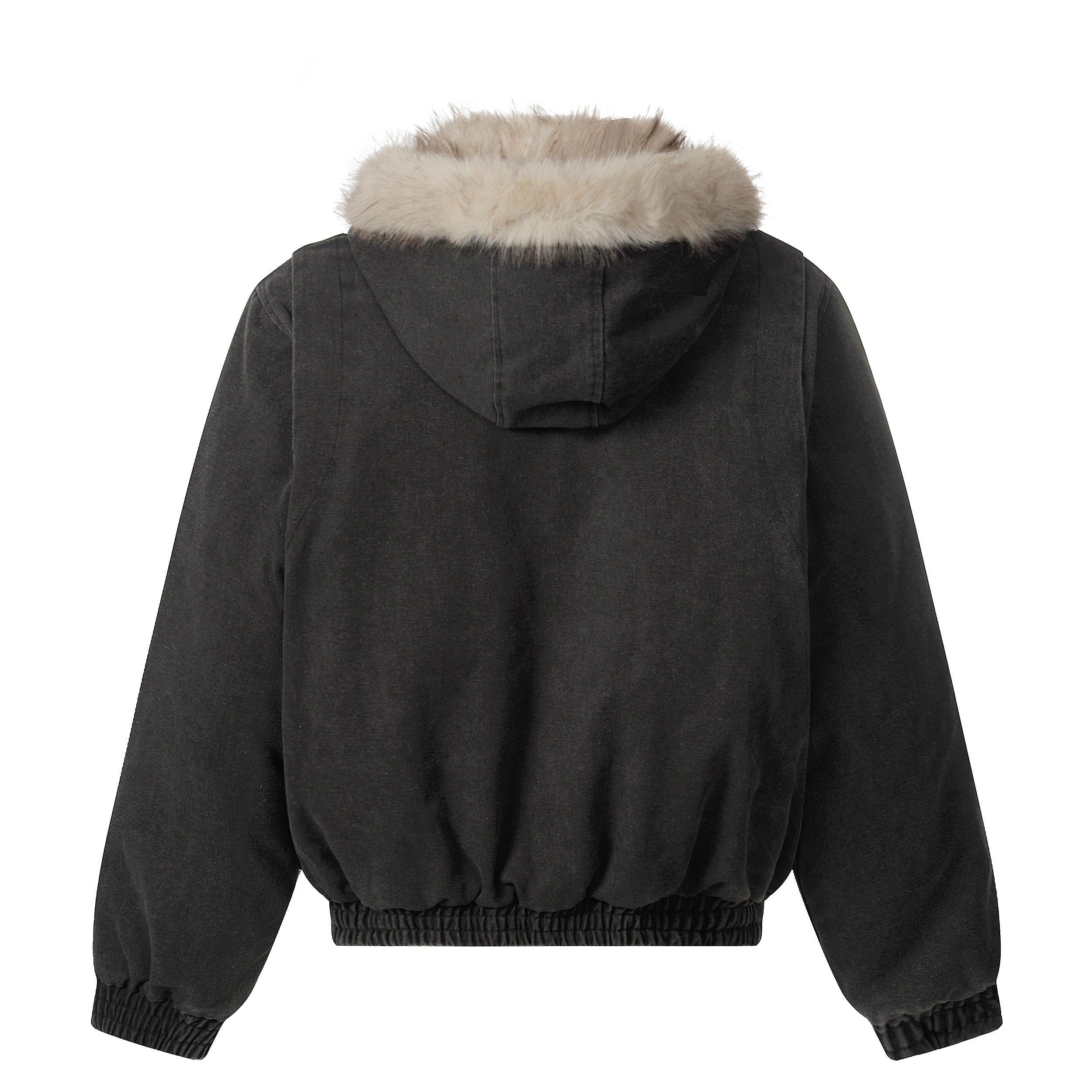 Denim Textured | Fur Streetwear Jacket