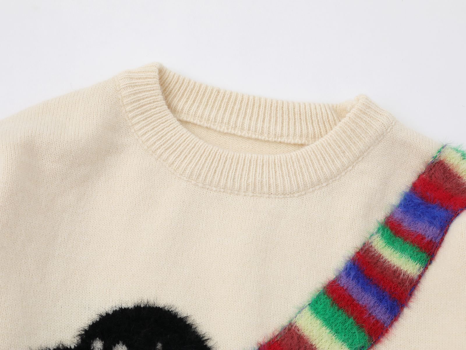 Snow Pup | Embroidered Dog Knit Sweater