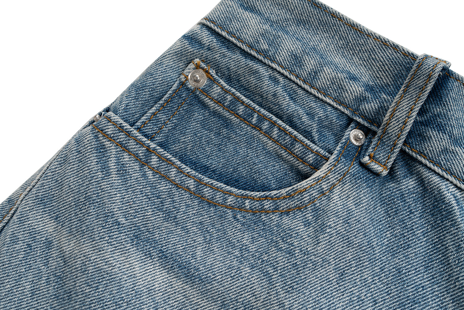Stacked Washed Blue | Wide Jeans - Santo