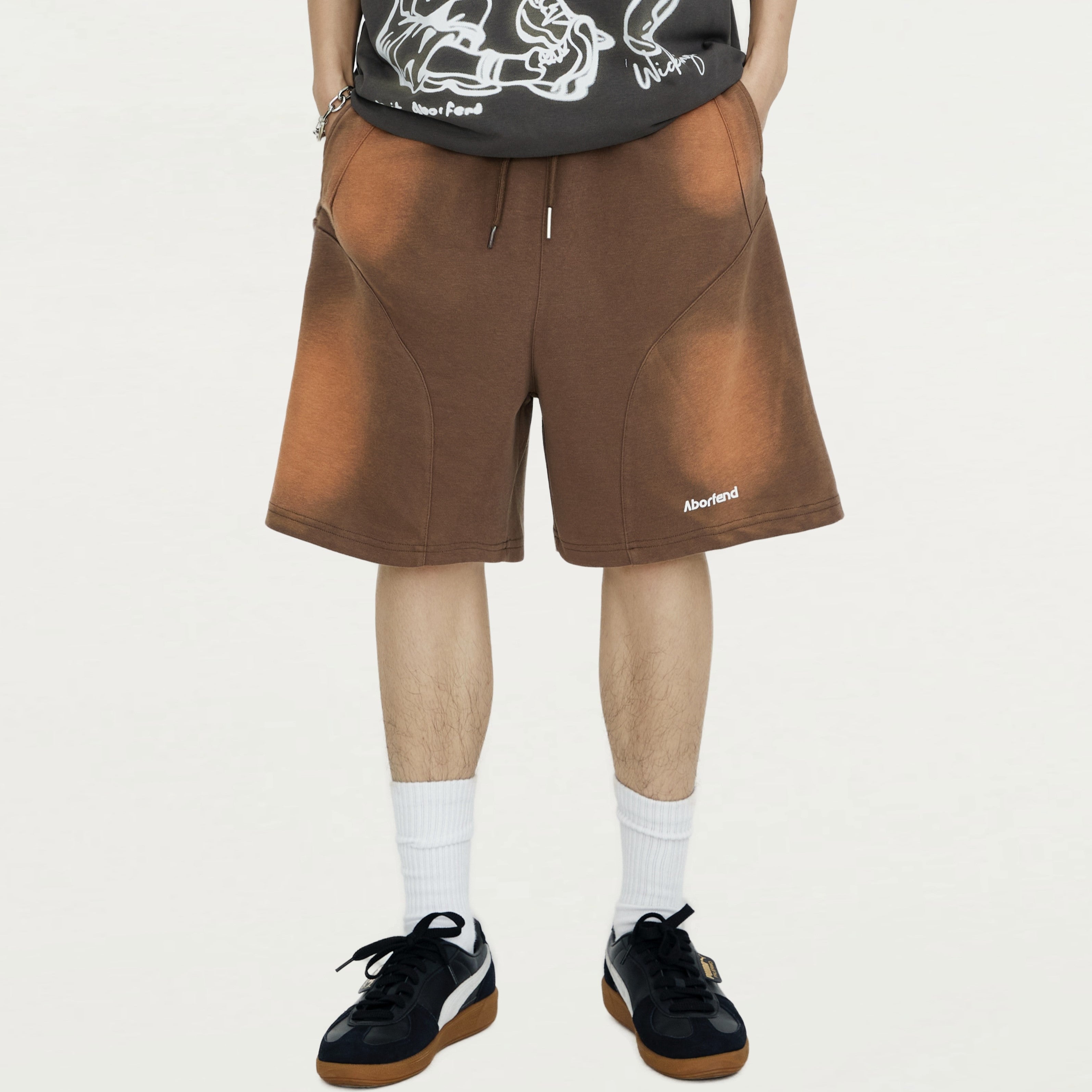 Hip Hop Streetwear | Washed Shorts - Santo