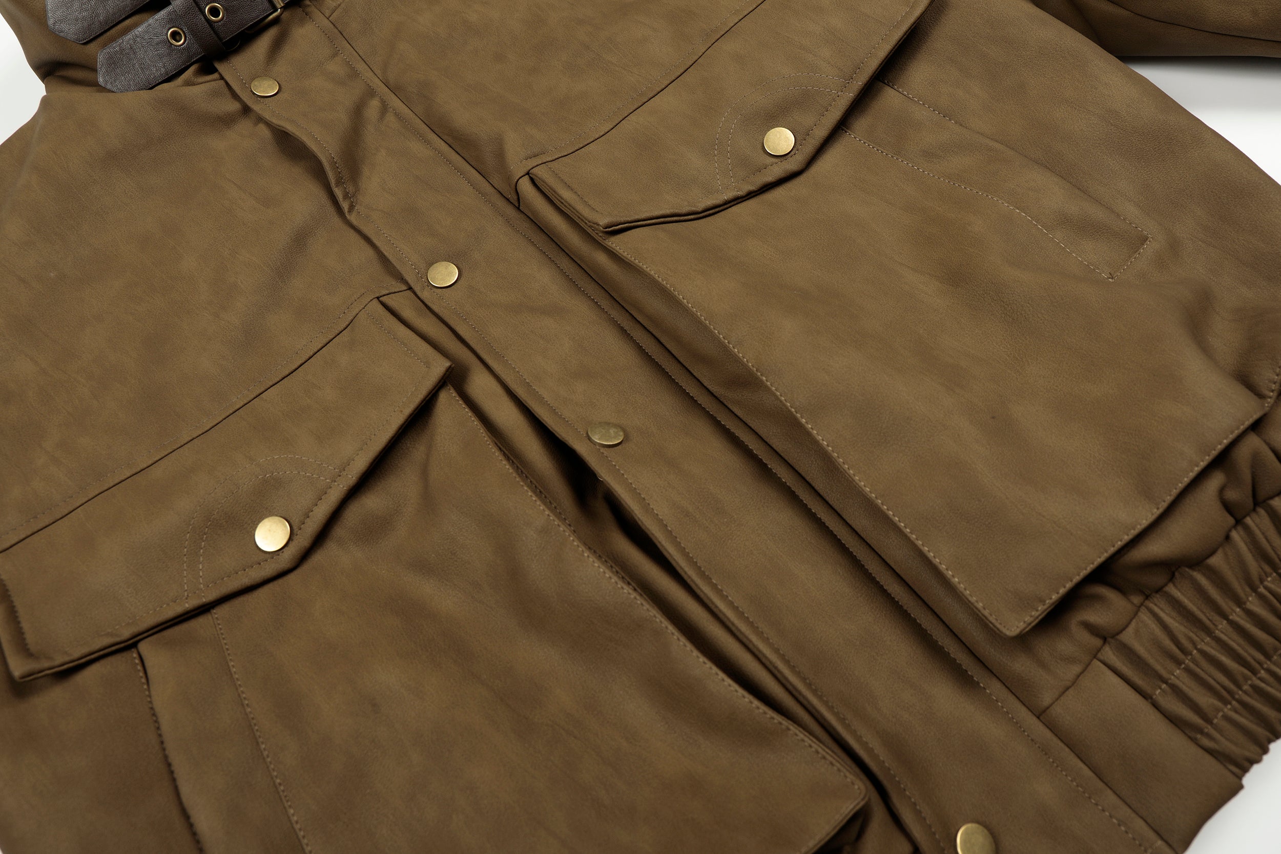 Vintage Pocket | Padded Suede Jacket