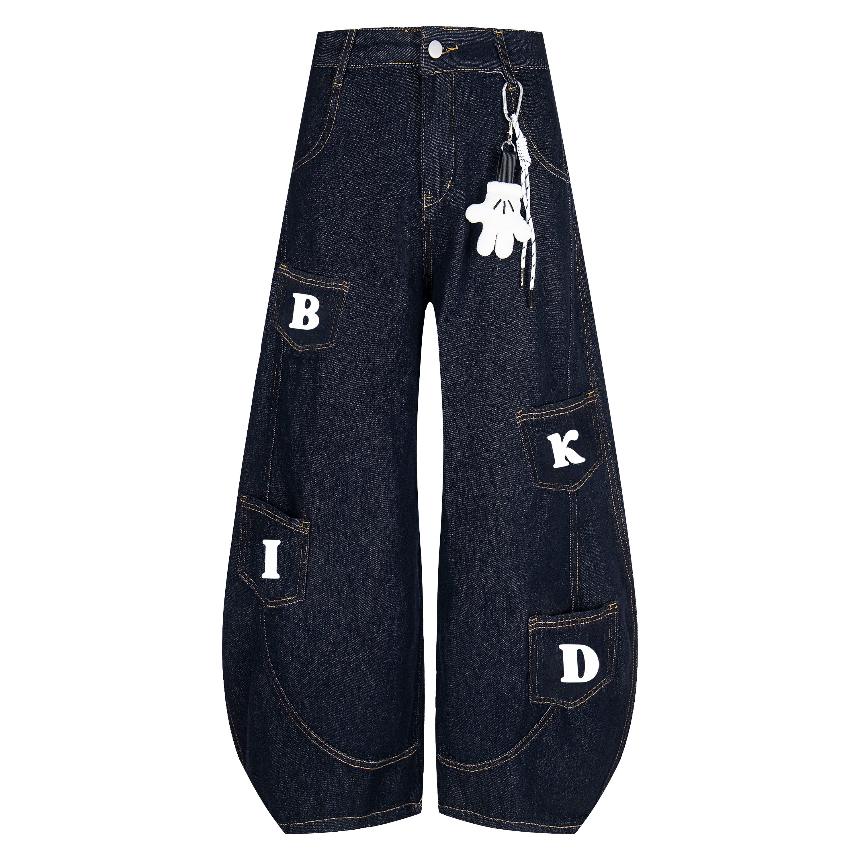 URBAN KID | Wide-Leg Denim Pocket Pants