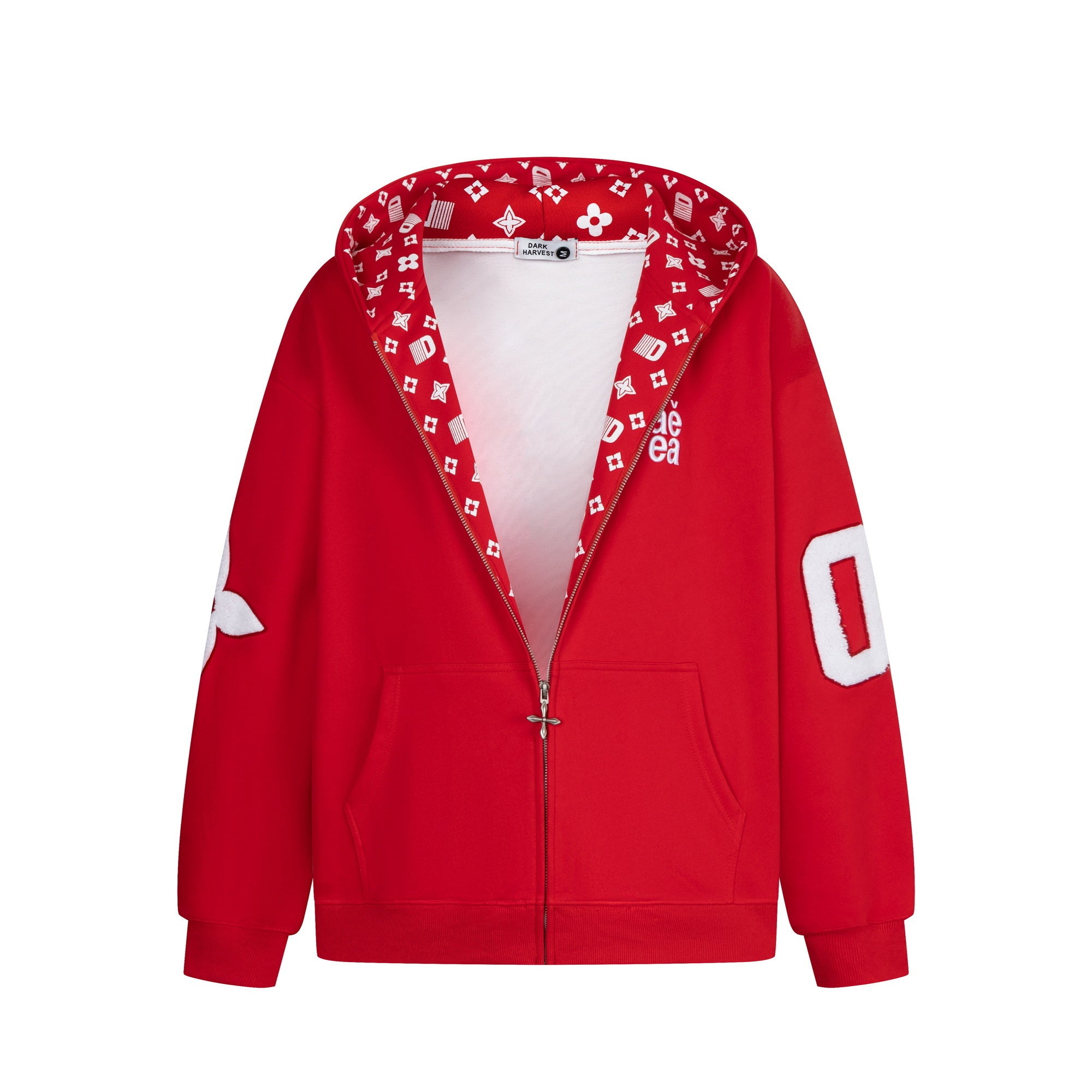 Varsity 08 | Graphic Zip-Up Hoodie