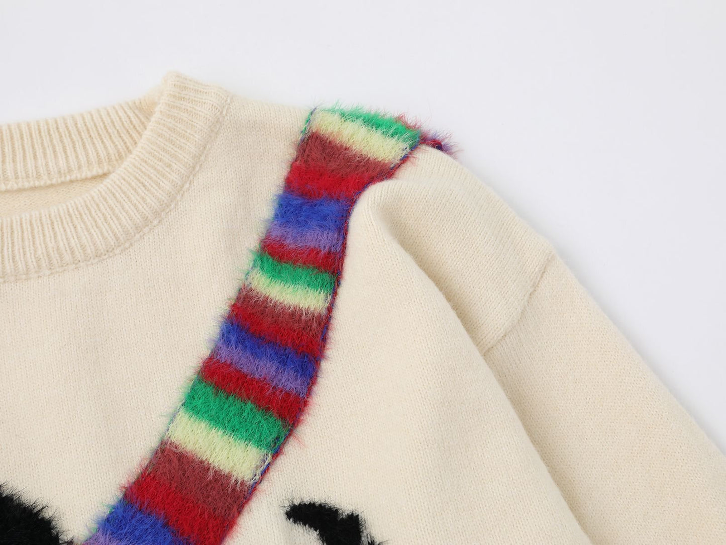 Snow Pup | Embroidered Dog Knit Sweater - Santo