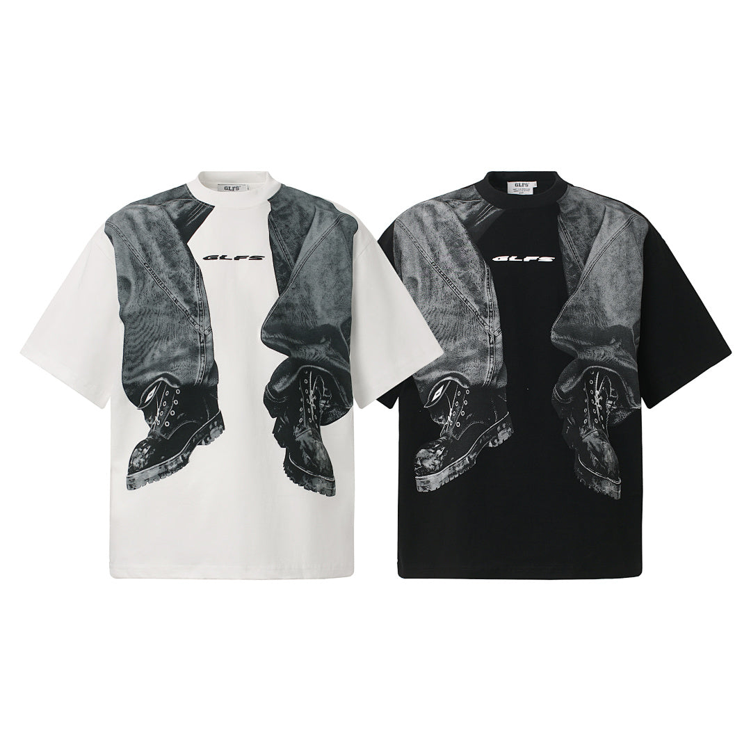 3D Trompe L’Oeil Graphic Short Sleeve T-Shirt