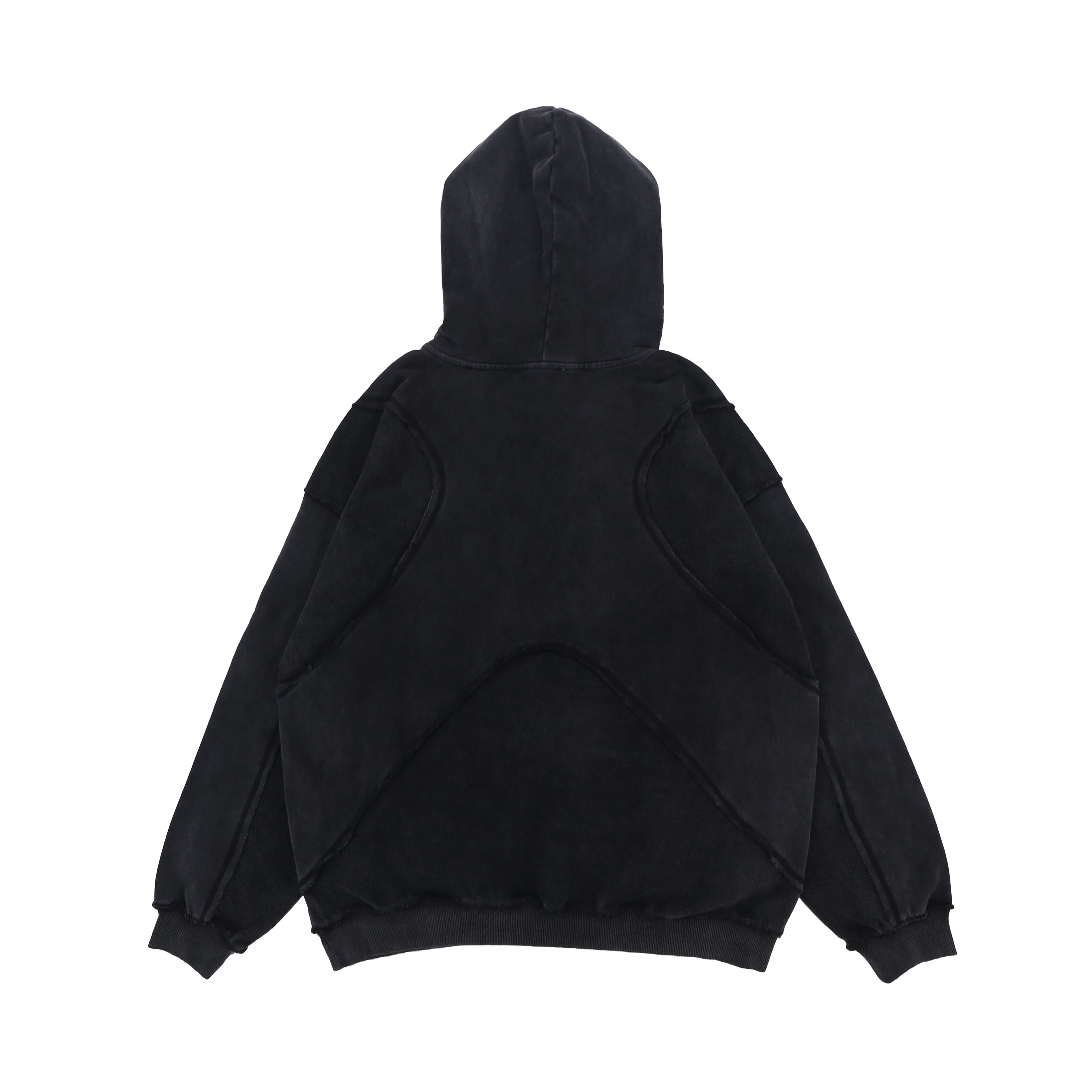 Washed Hoodie | Panelled Streetwear Pullover