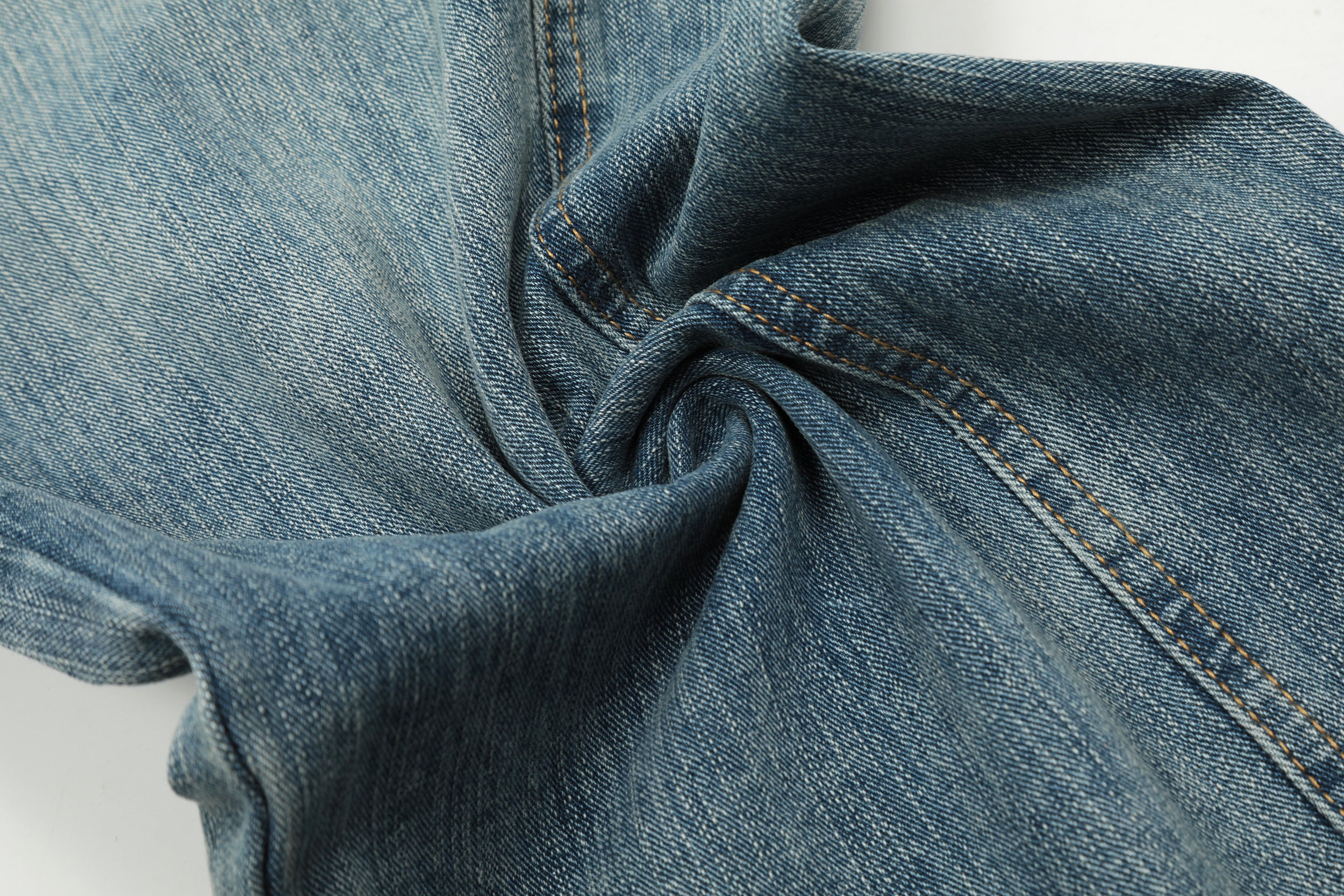 Washed Wide Leg | Vintage Denim Jeans - Santo
