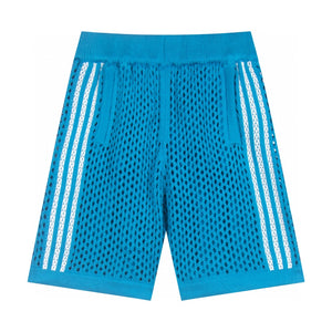 Mesh Stripe Knit | Baggy Shorts - Santo