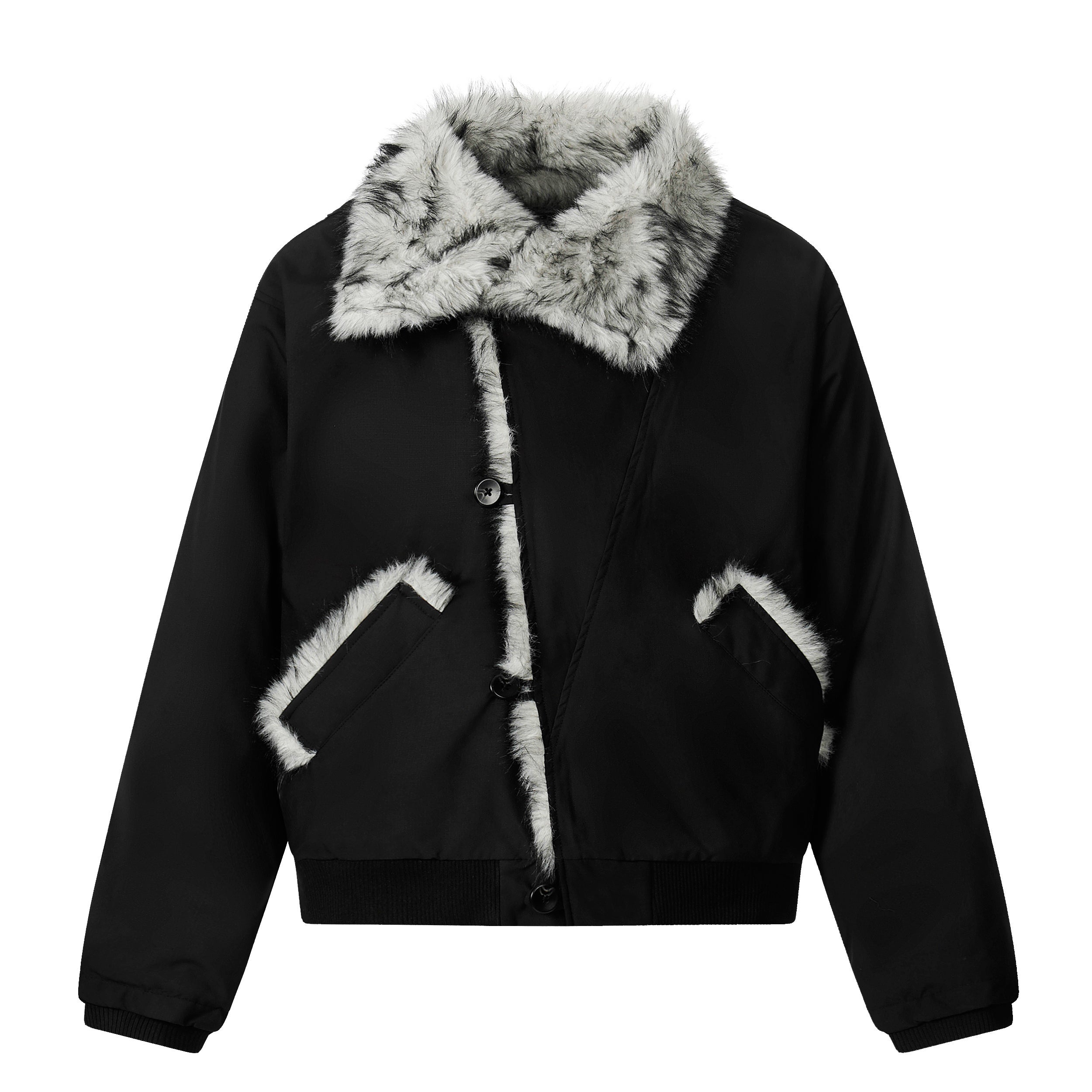 Sherpa | Stehkragen Sherpa Jacke