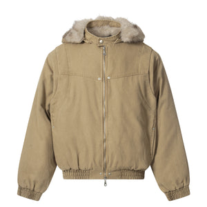 Denim Textured | Fur Streetwear Jacket