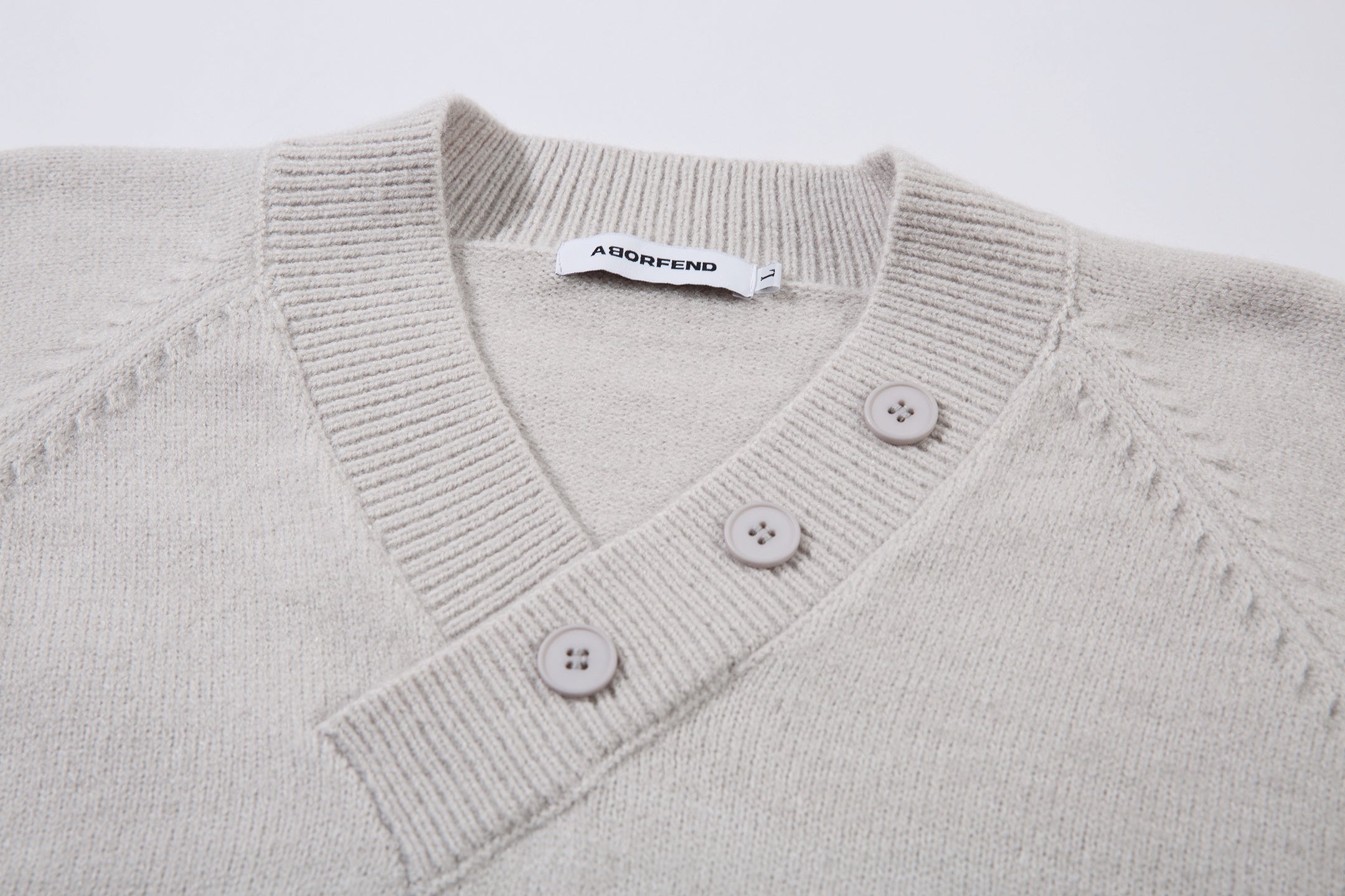 Varsity Button | Mock Neck Knit Sweater