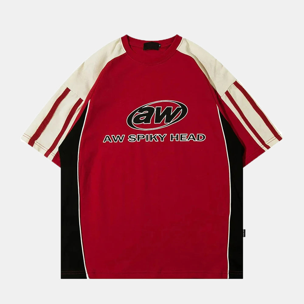 'Varsity' T shirt - Santo