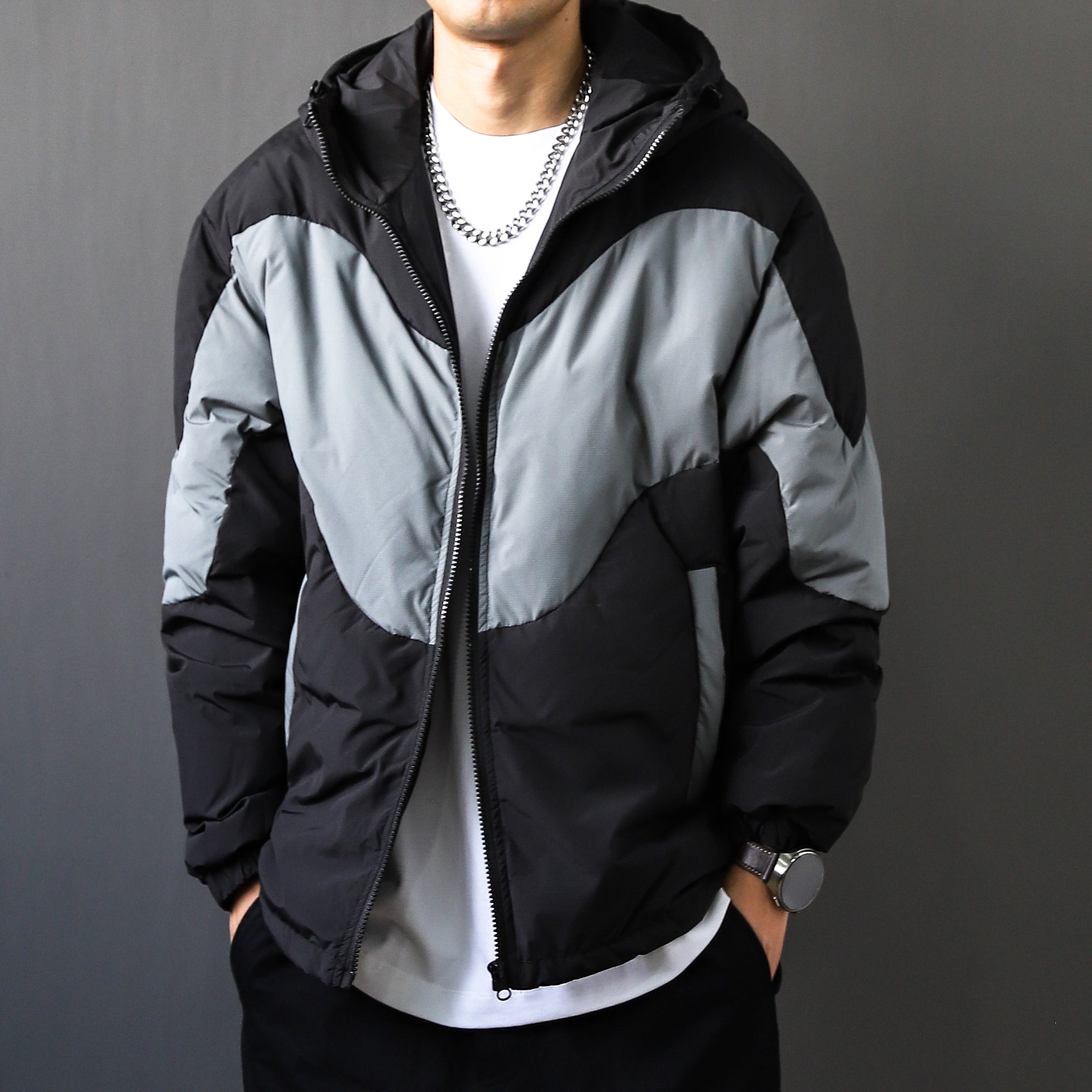 Dual Zone | Oversized Hooded Puffer