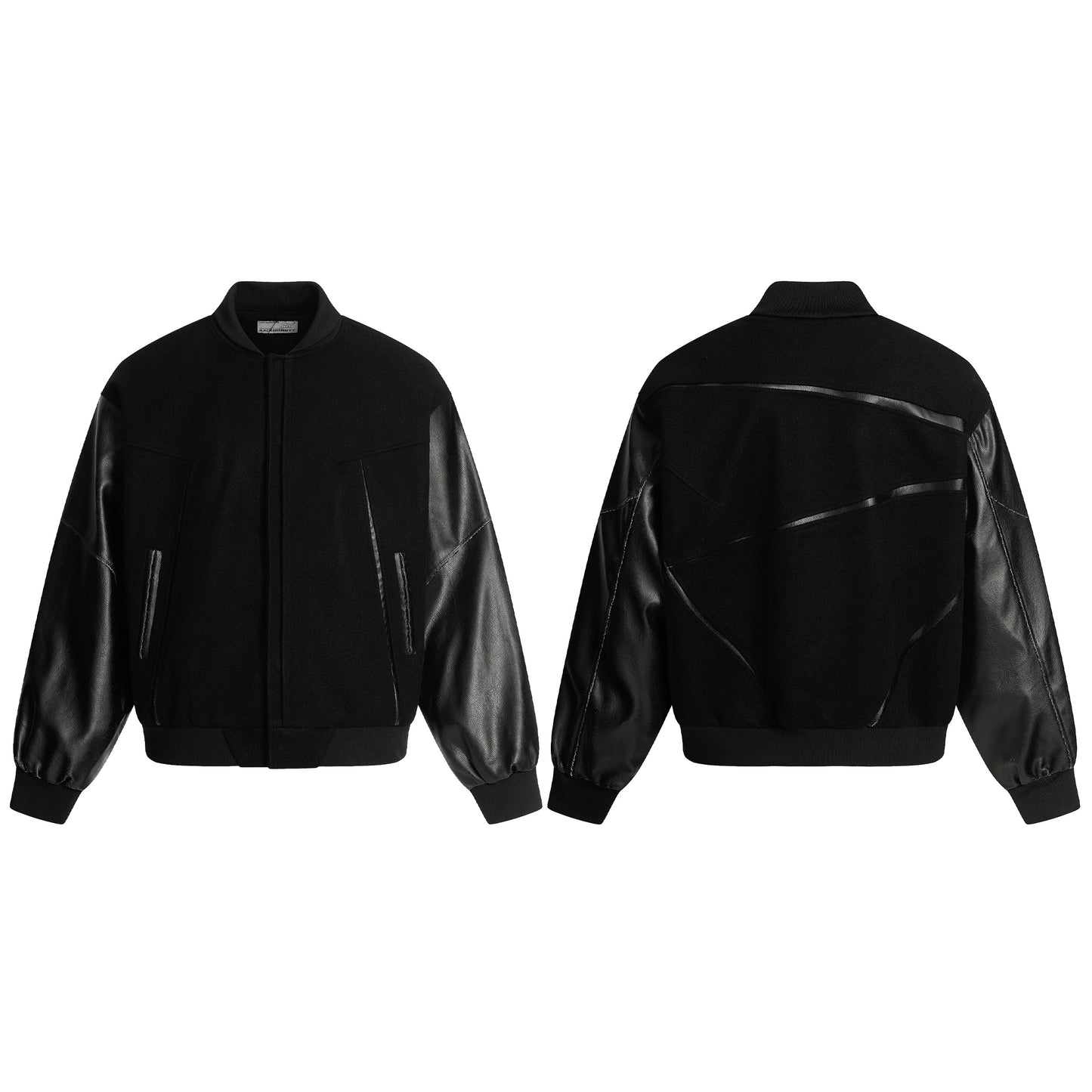 Retro Streetwear Outerwear | Vintage Leather Bomber Jacket - Santo