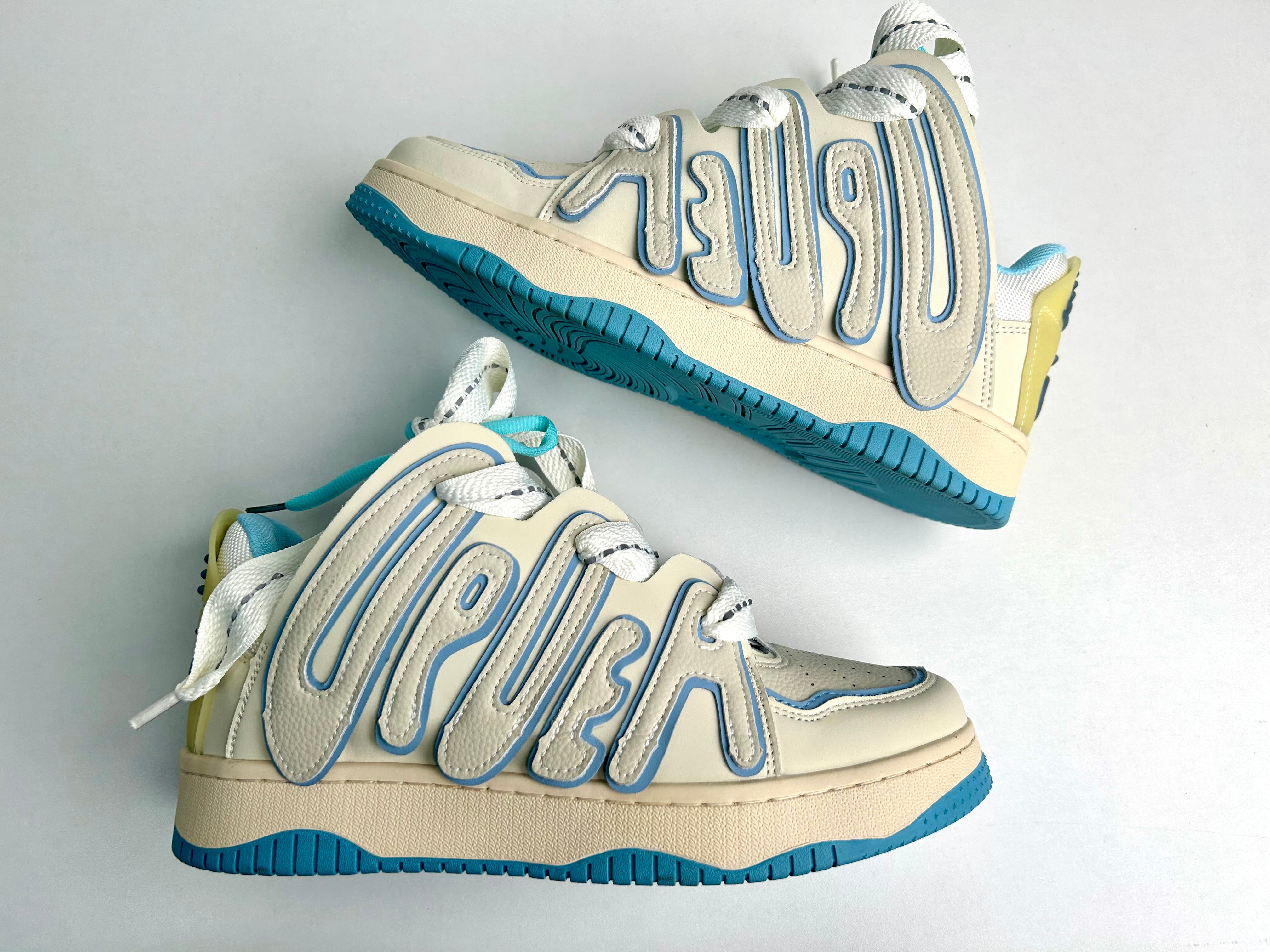 'Waved' Shoes - Santo