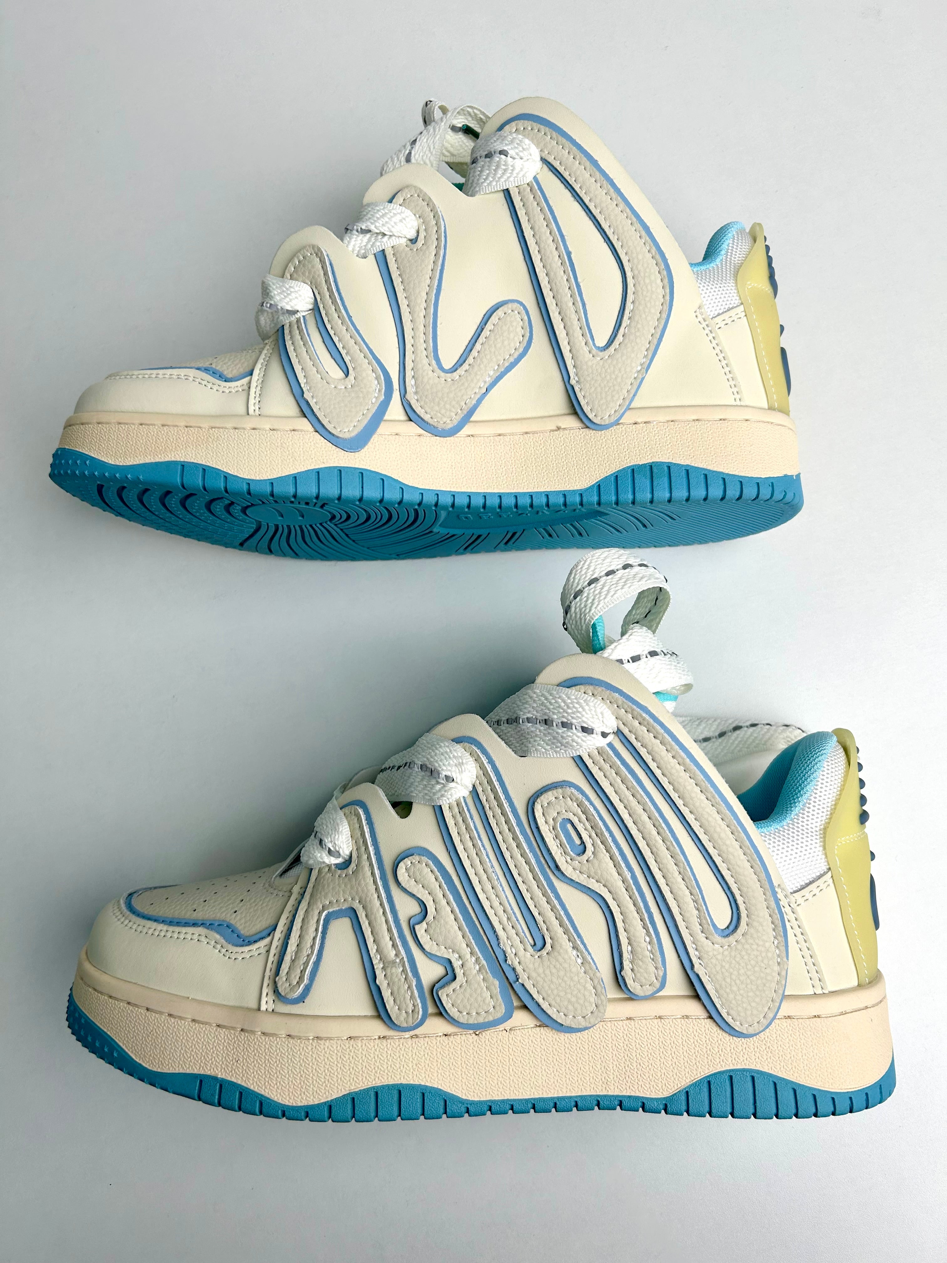 'Waved' Shoes - Santo