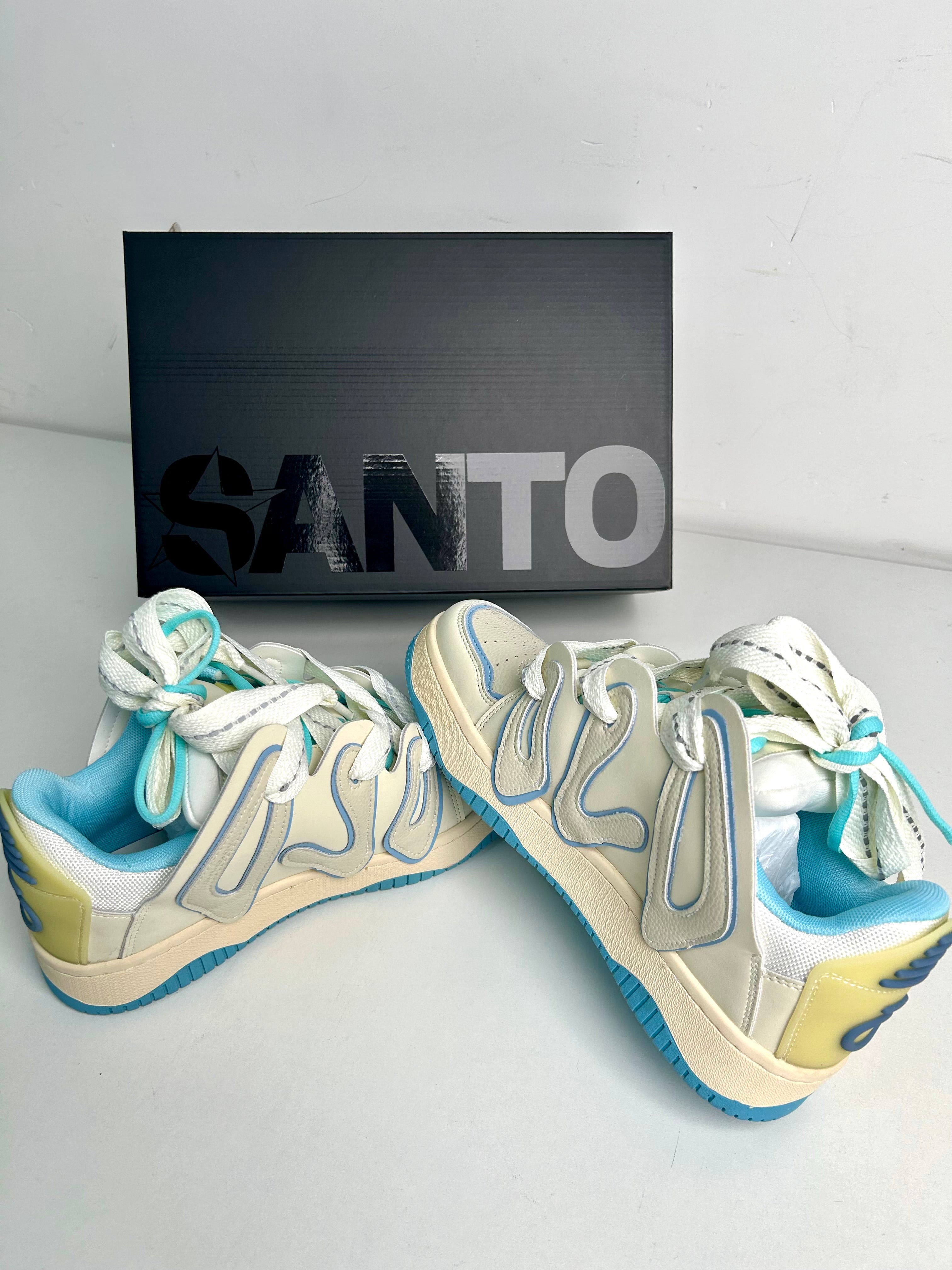 'Waved' Shoes - Santo