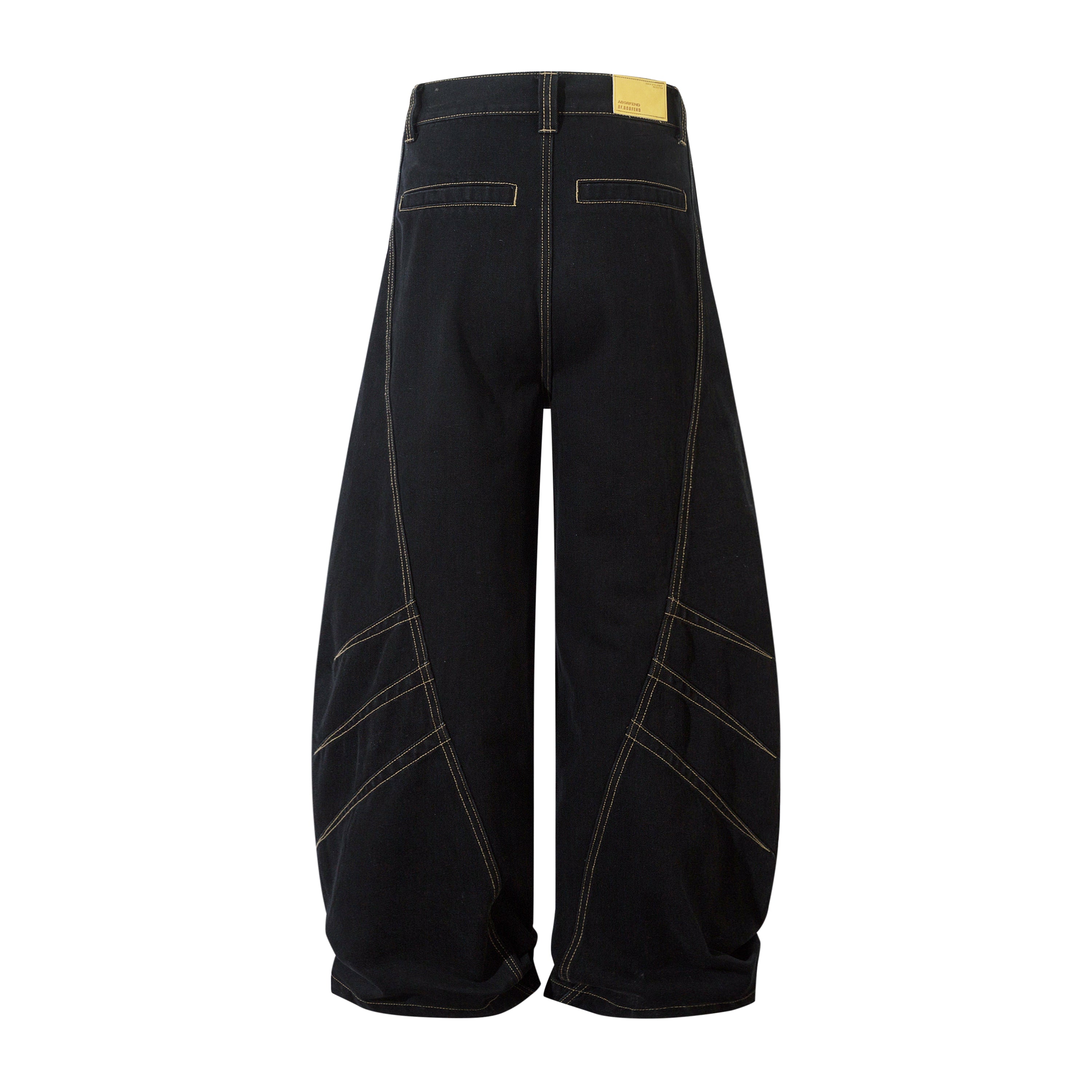 Men's Baggy Wide-Legged Black Jeans