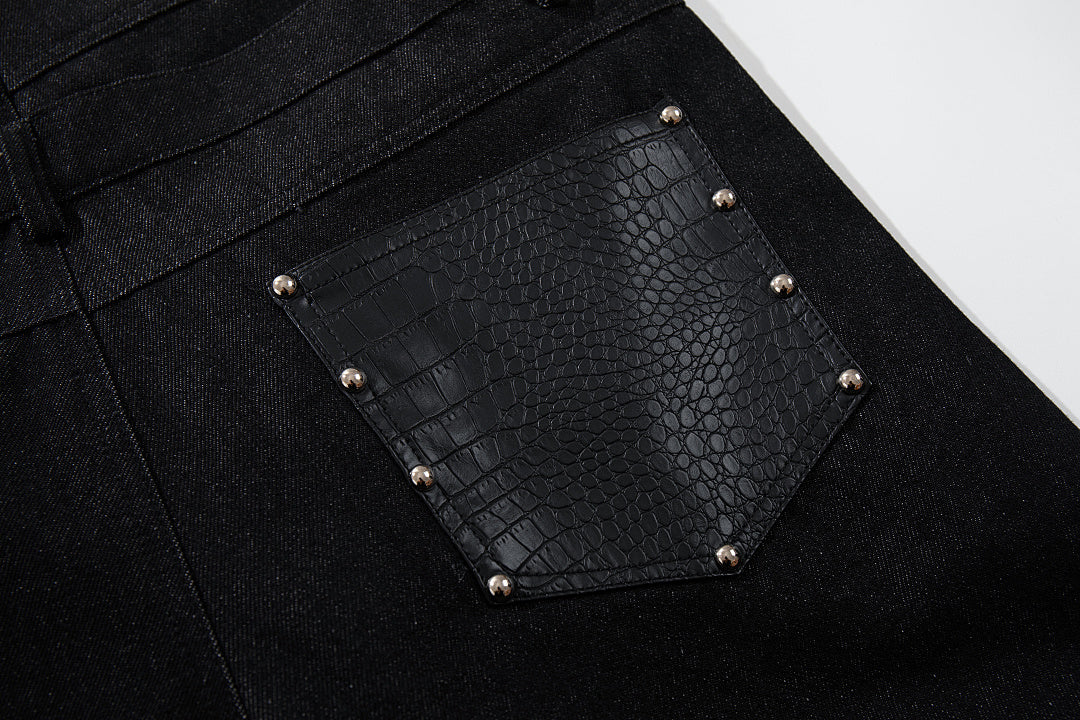 Double Waist Baggy Barrel Jeans detail image 8