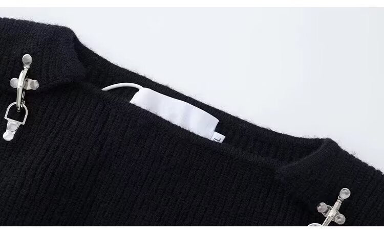 Shining Star | Modern Metallic Accent Sweater - Santo
