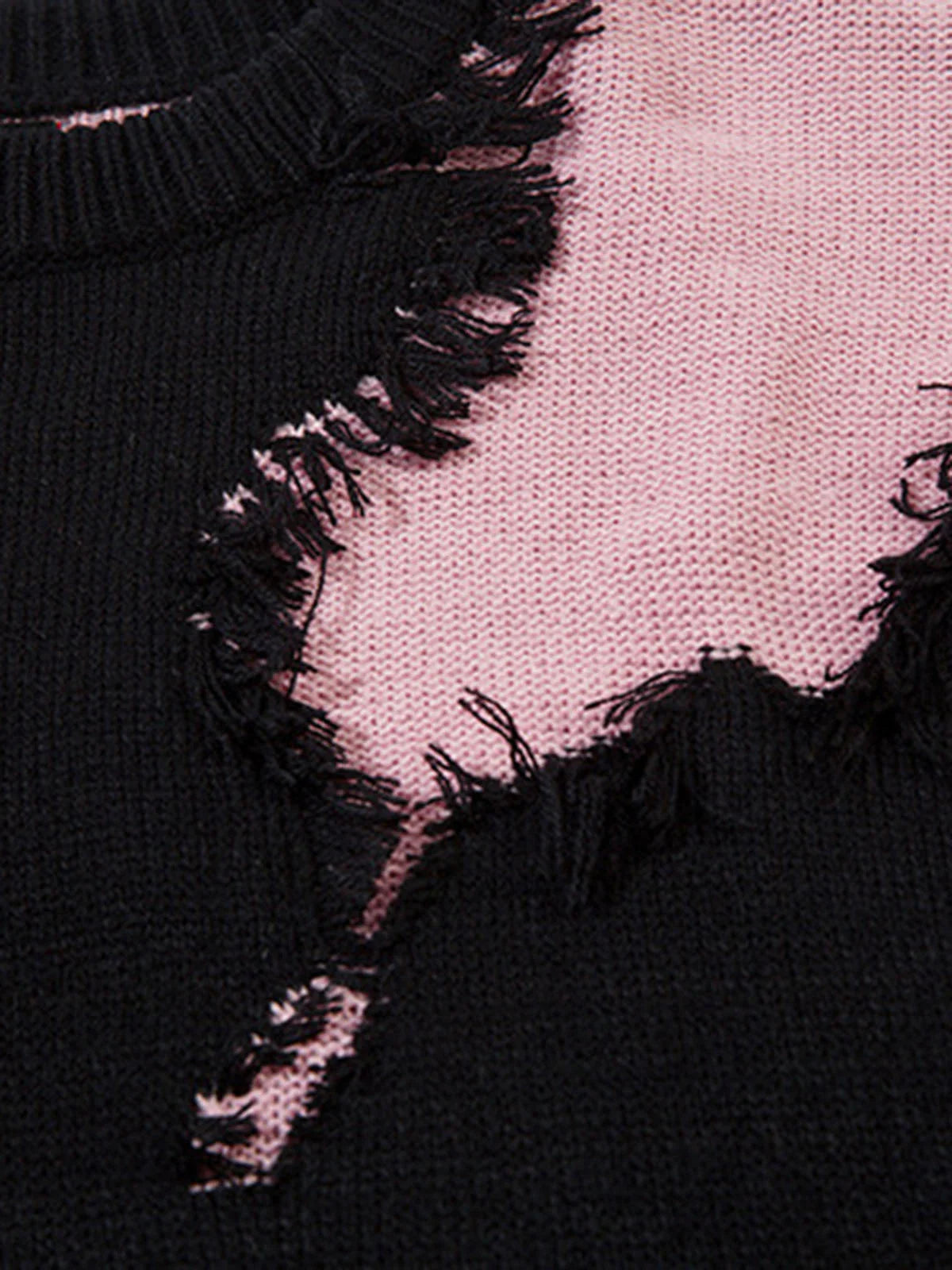 Raw Edge | Fringed Knit Sweater