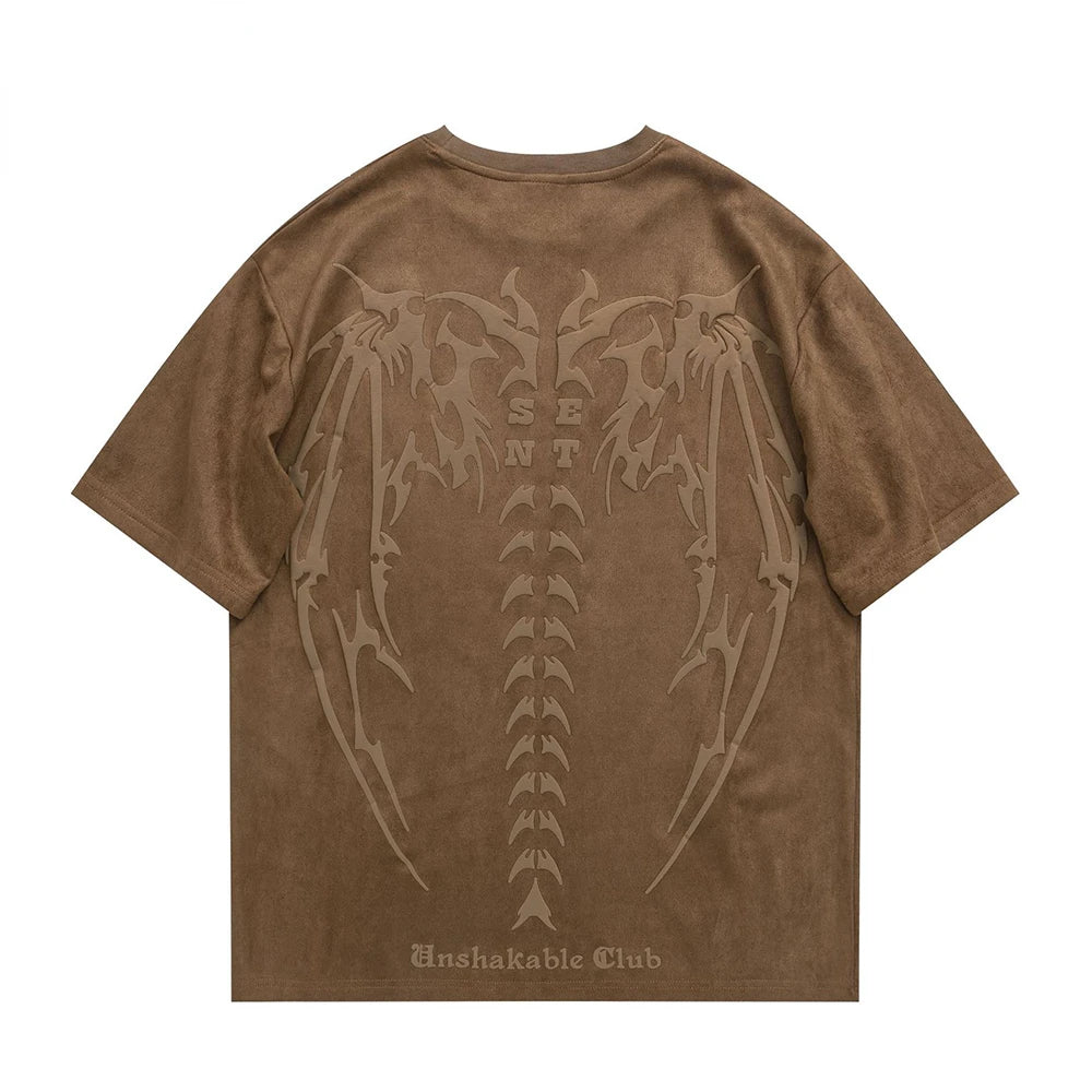 'Skeleton Wings' T shirt - Santo