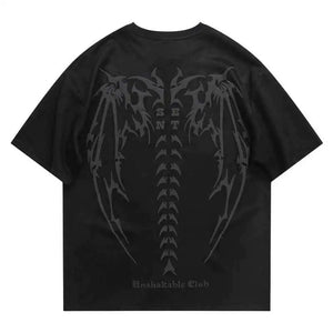 'Skeleton Wings' T shirt - Santo