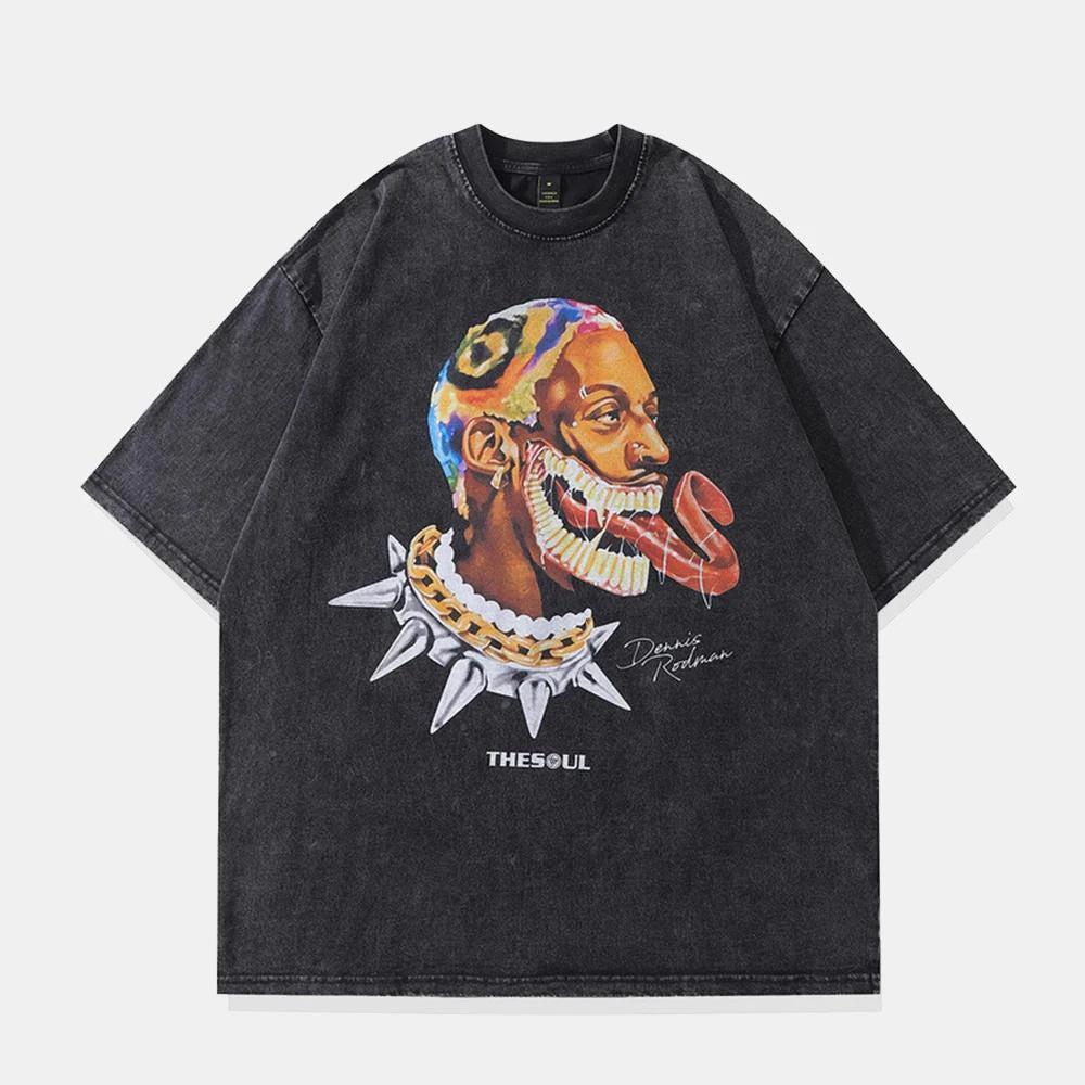 'Vintage Rodman' T shirt - Santo