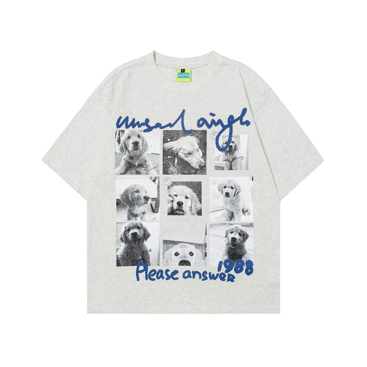 Puppy Grid | Graphic Photo Print Tee