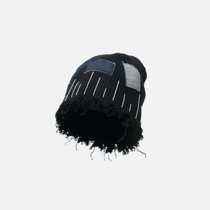 Distressed Denim | Patchwork Beanie