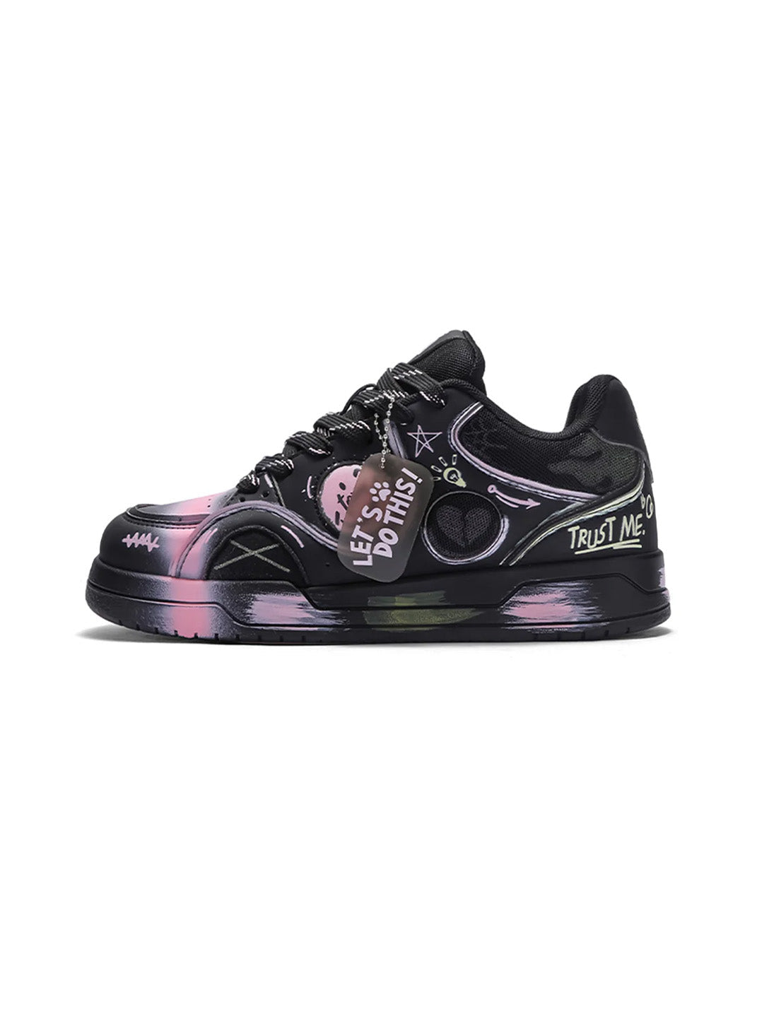 Broken Heart Graphic Low Top Sneakers detail image 5