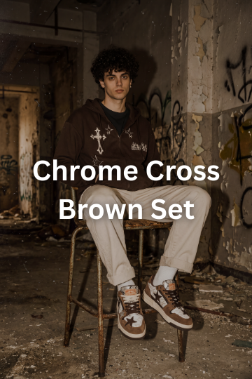 Chrome Cross Brown Set - Santo