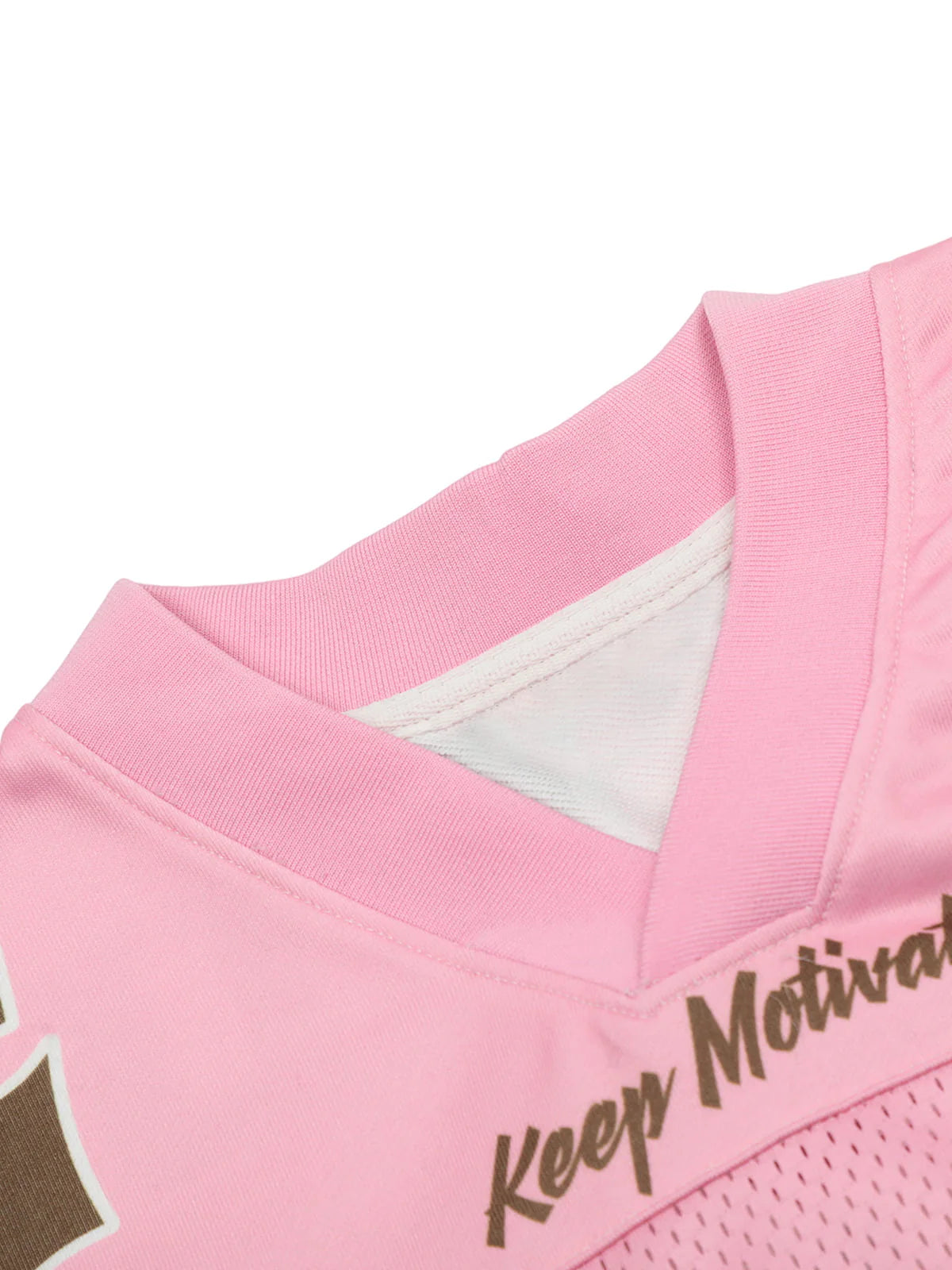 77 Flame Print Mesh Pink Jersey