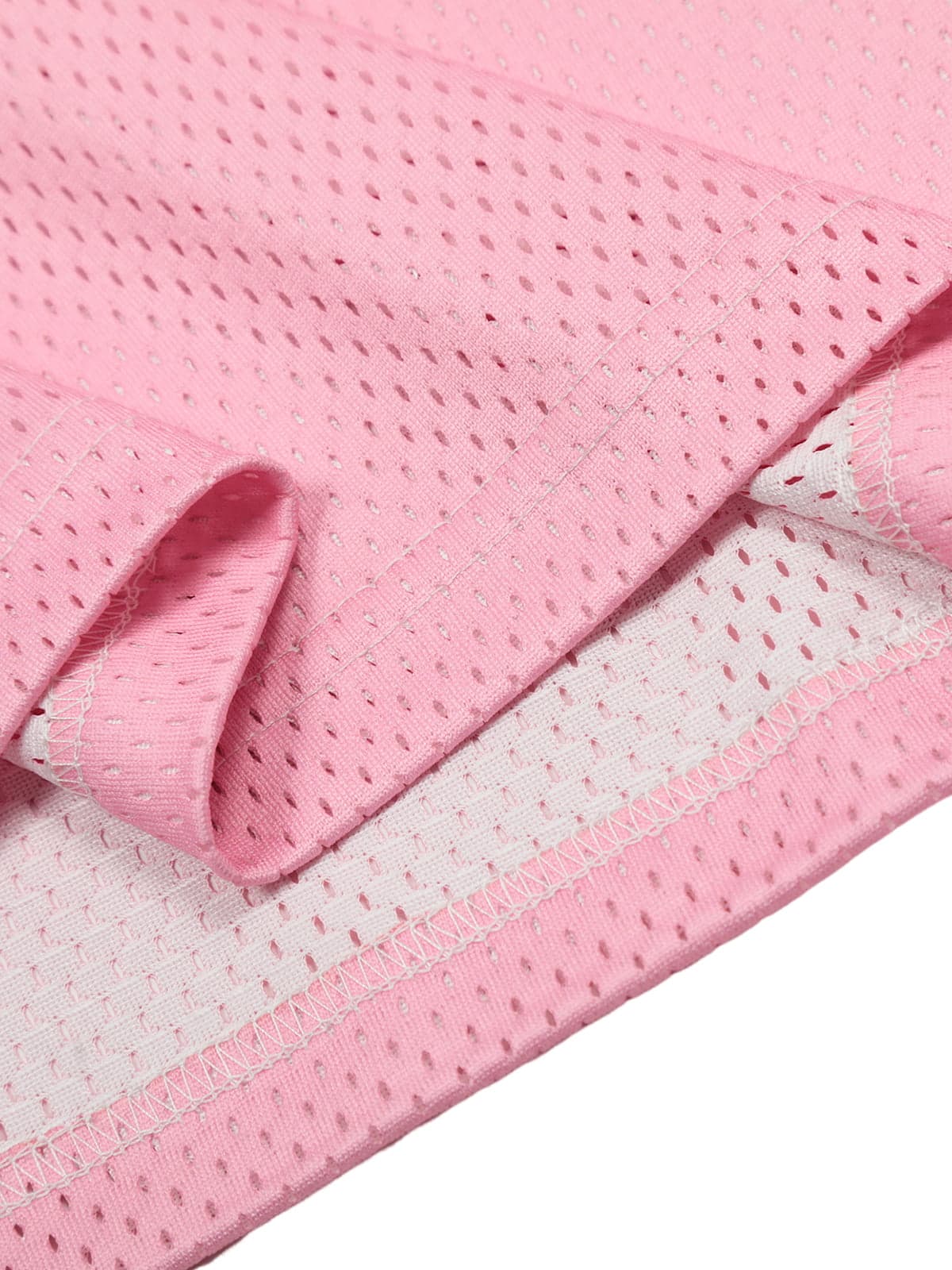 77 Flame Print Mesh Pink Jersey