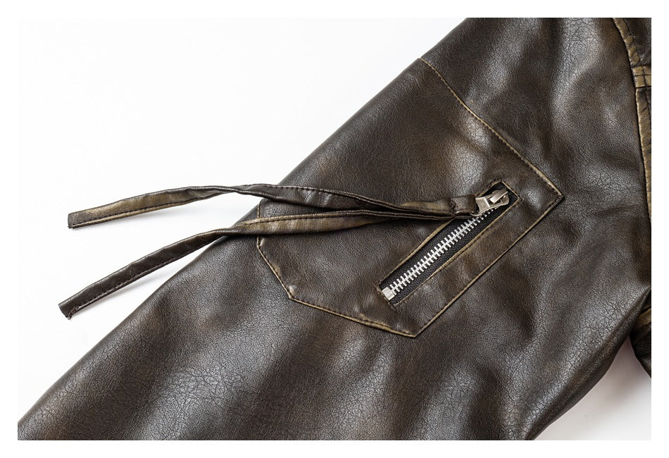 Leather Legacy | Classic Brown Bomber Jacket - Santo
