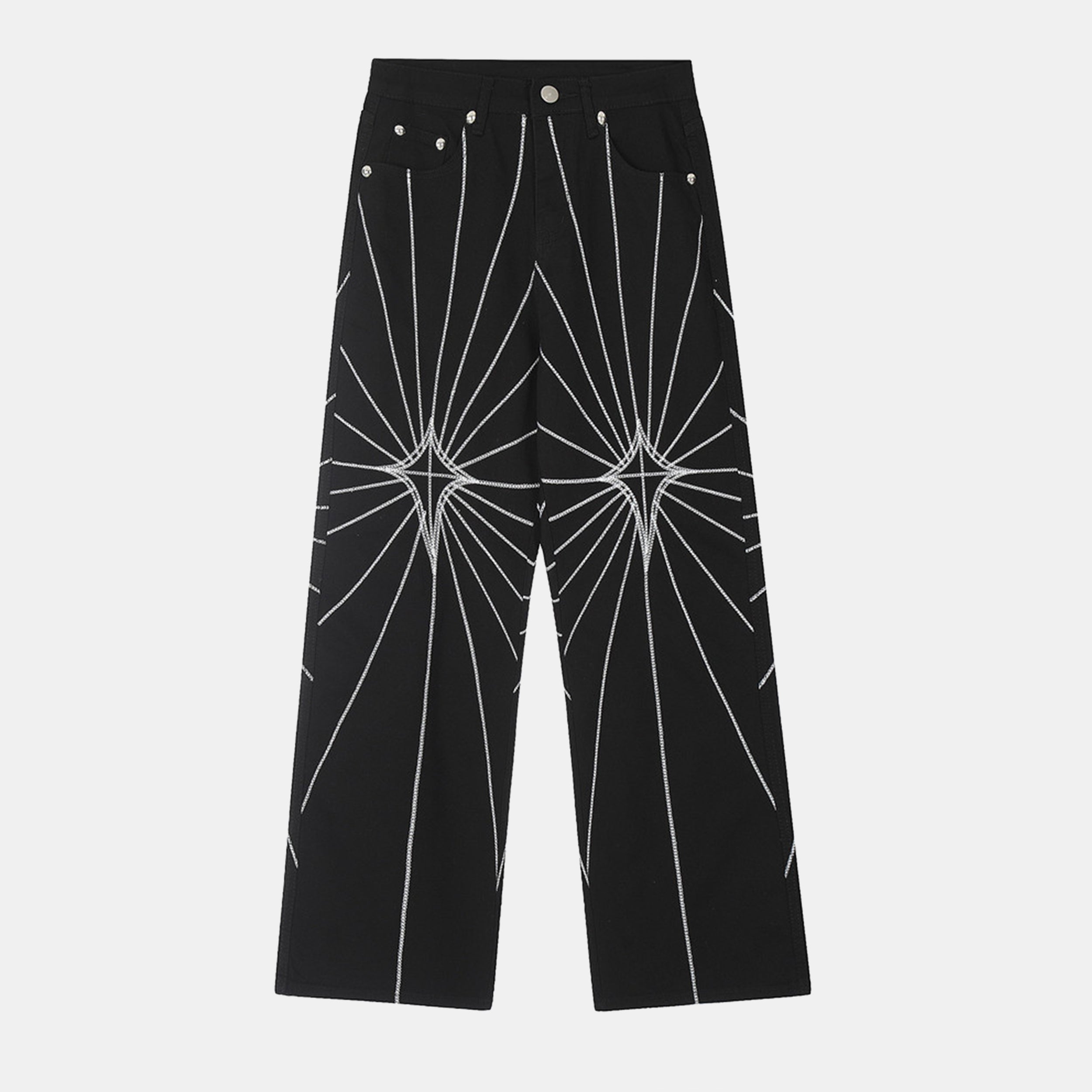 "Web Line Loose" Jeans - Santo 