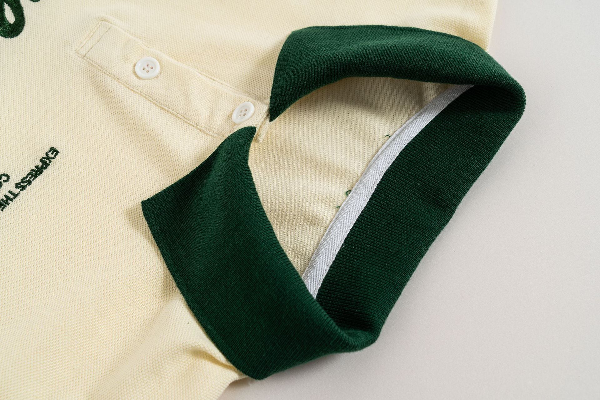 Embro Core | Embroidered Varsity Polo Shirt - Santo