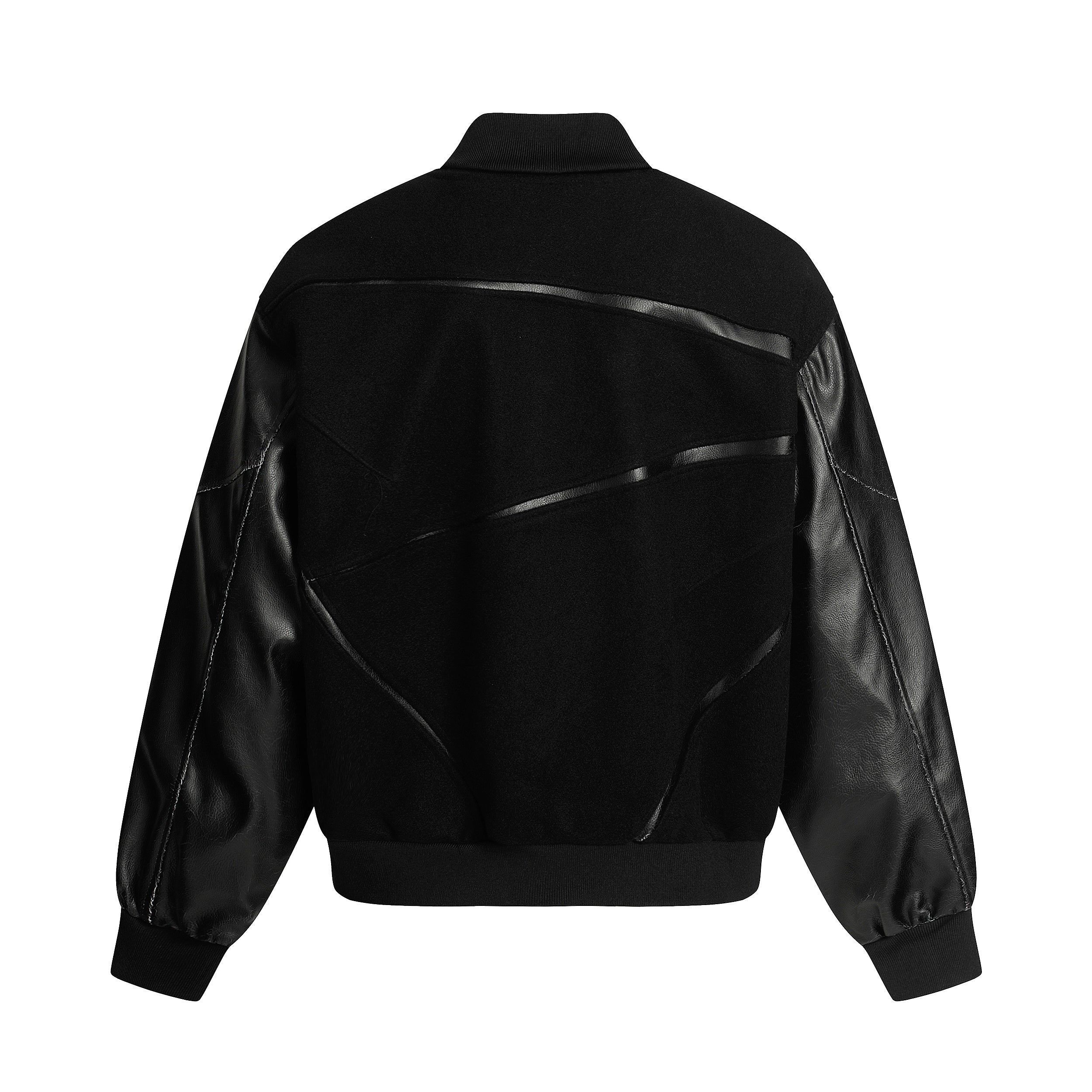 Retro Streetwear Outerwear | Vintage Leather Bomber Jacket - Santo