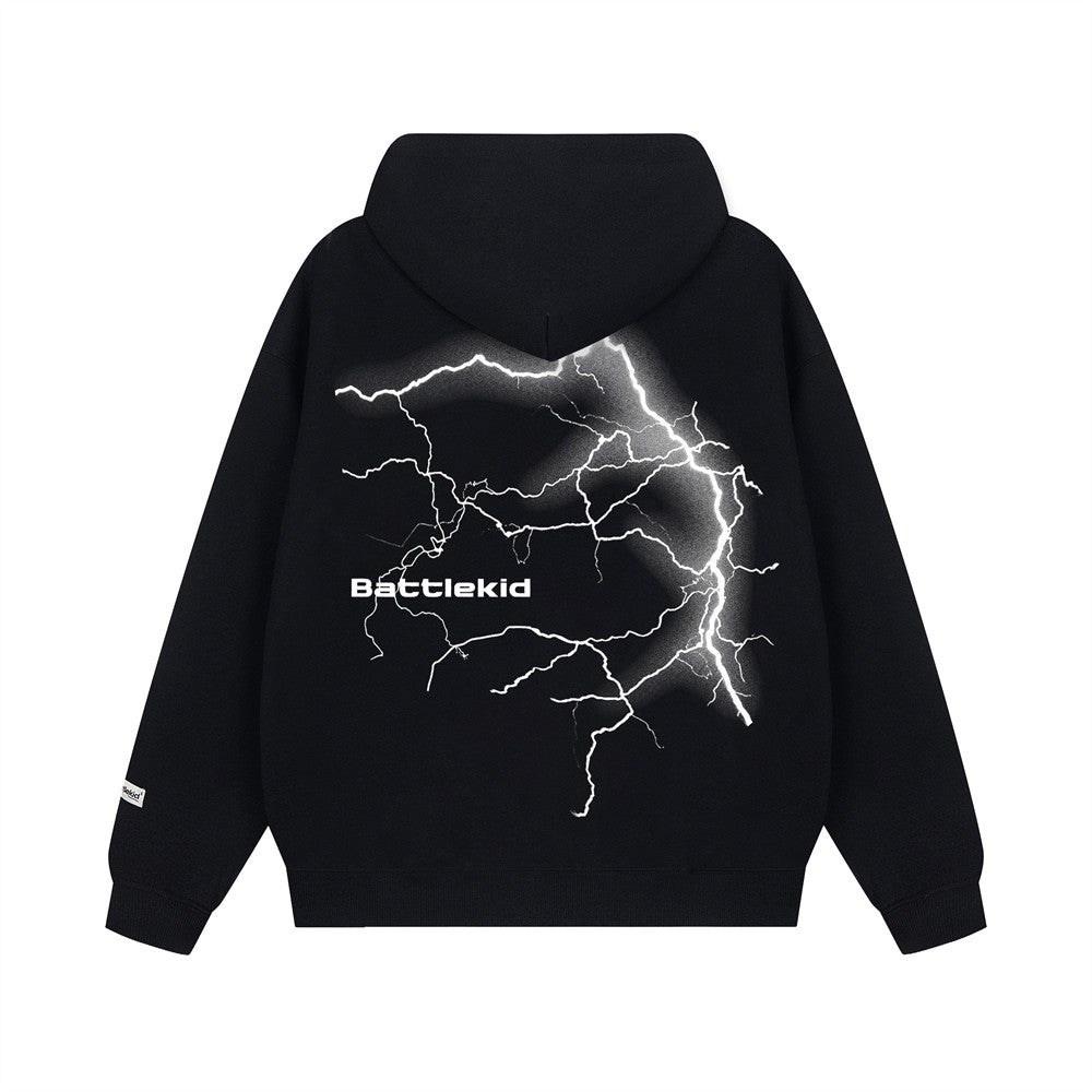 Storm Surge | Lightning Graphic Hoodie - Santo