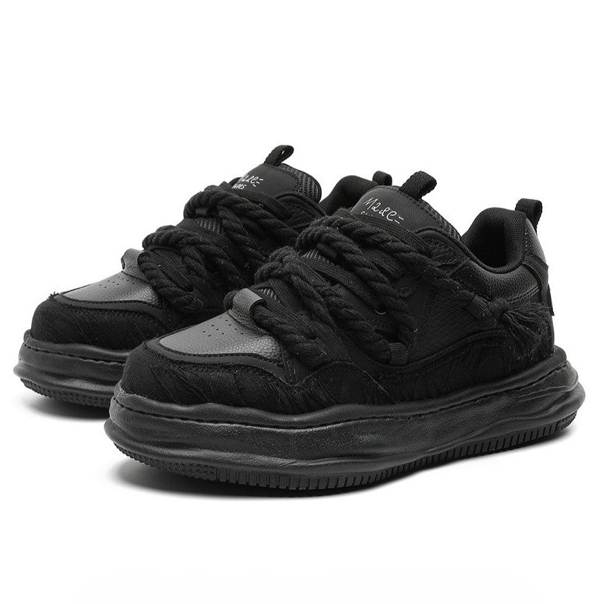 Tassel Twist | Rope Lace Platform Sneakers
