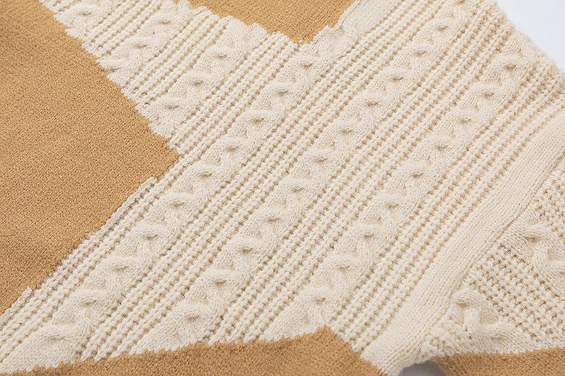 Street Starburst | High Street Patchwork Oversized Jumper - Santo