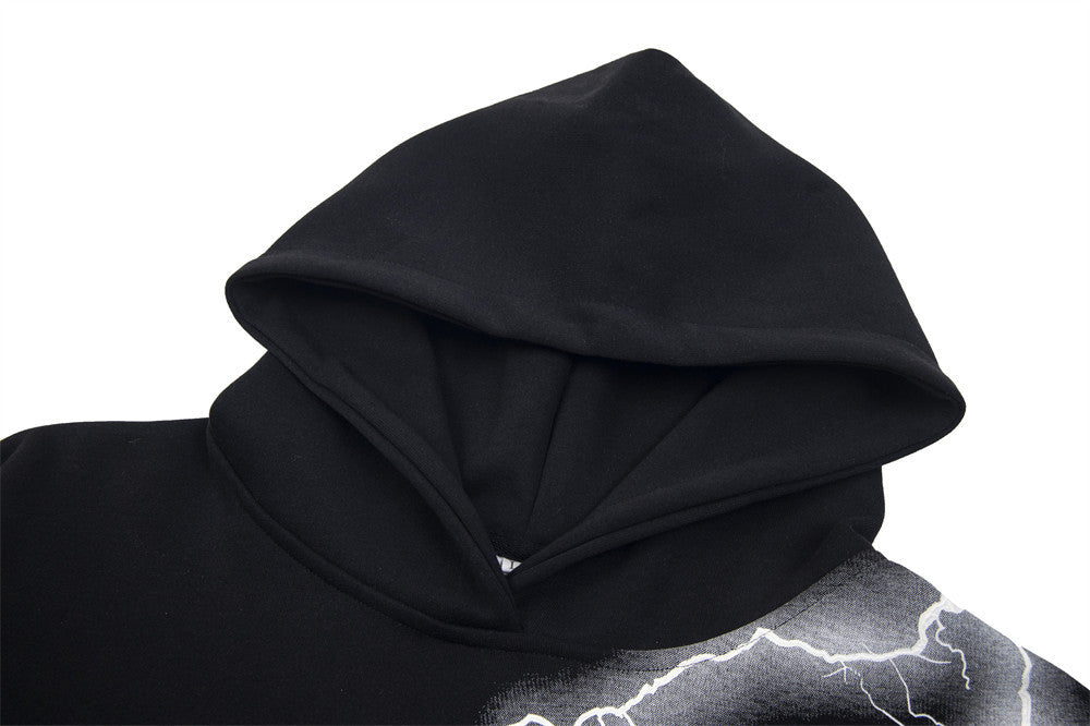 Storm Surge | Lightning Graphic Hoodie - Santo