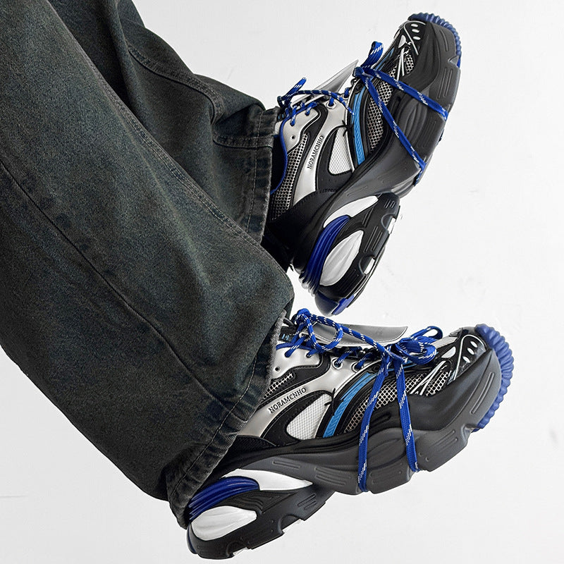 Aero | Blue Platform Running Sneakers