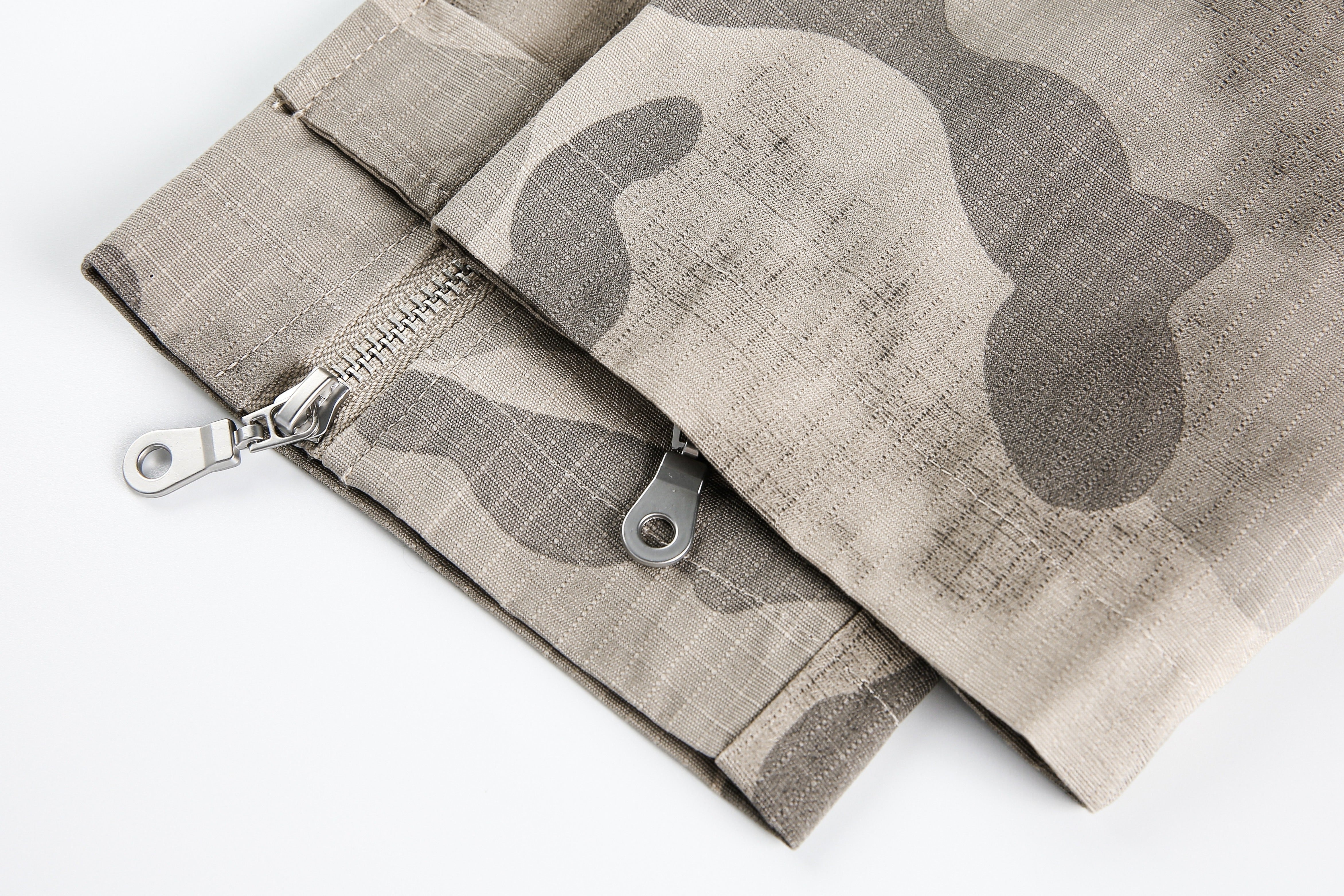 Retro Spliced Streetwear Outerwear | Camouflage Cargo Jacket - Santo