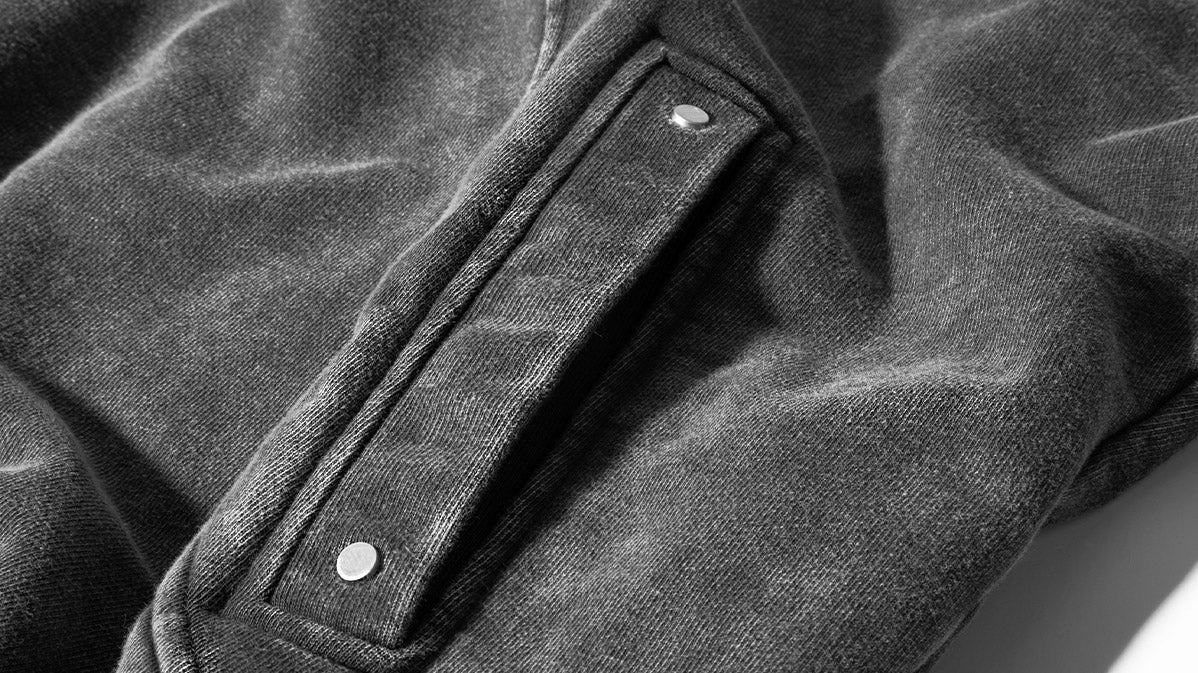 Vintage Washed Pullover | Spliced Streetwear Essential Hoodie