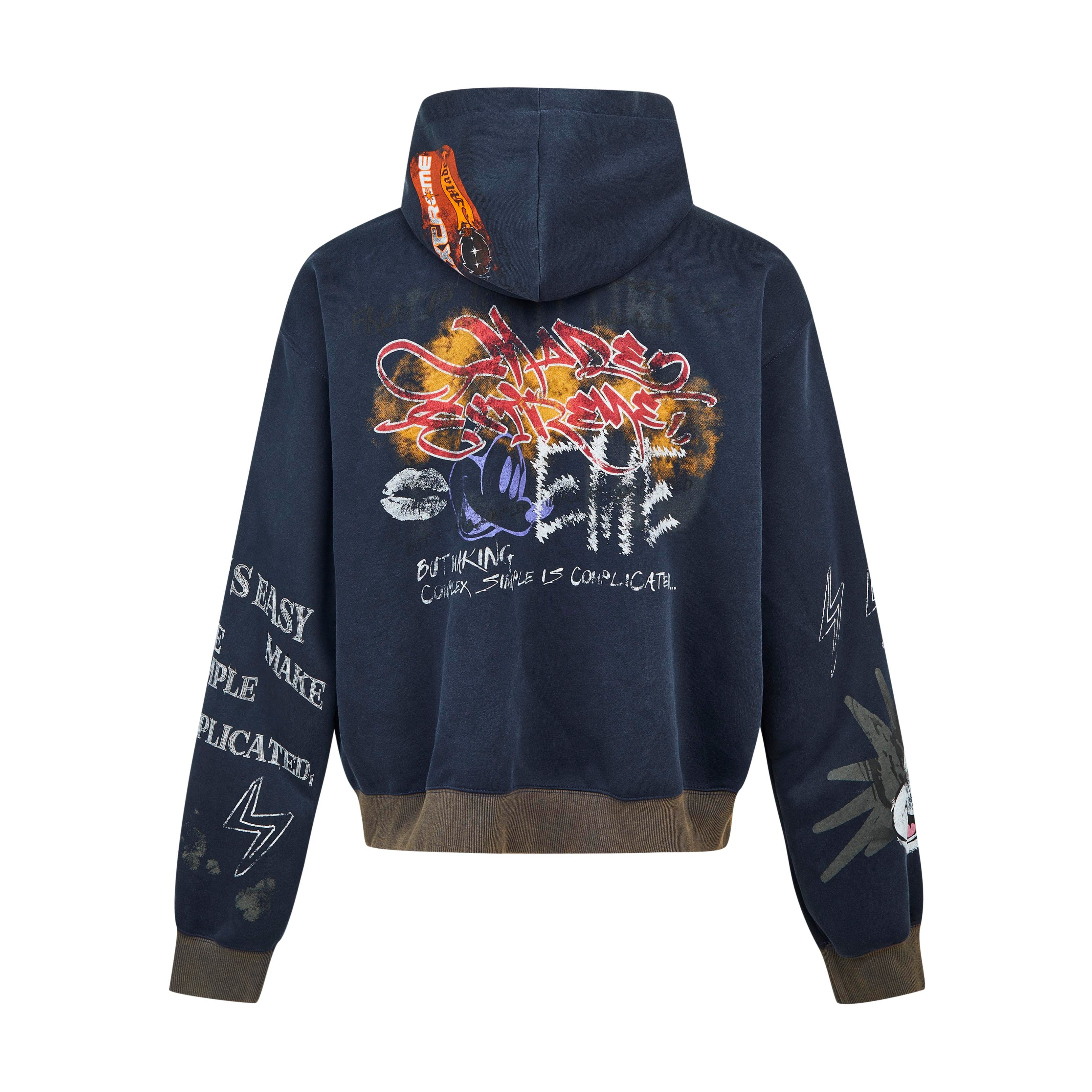 Urban Canvas | High Street Graphic Zipper Hoodie - Santo